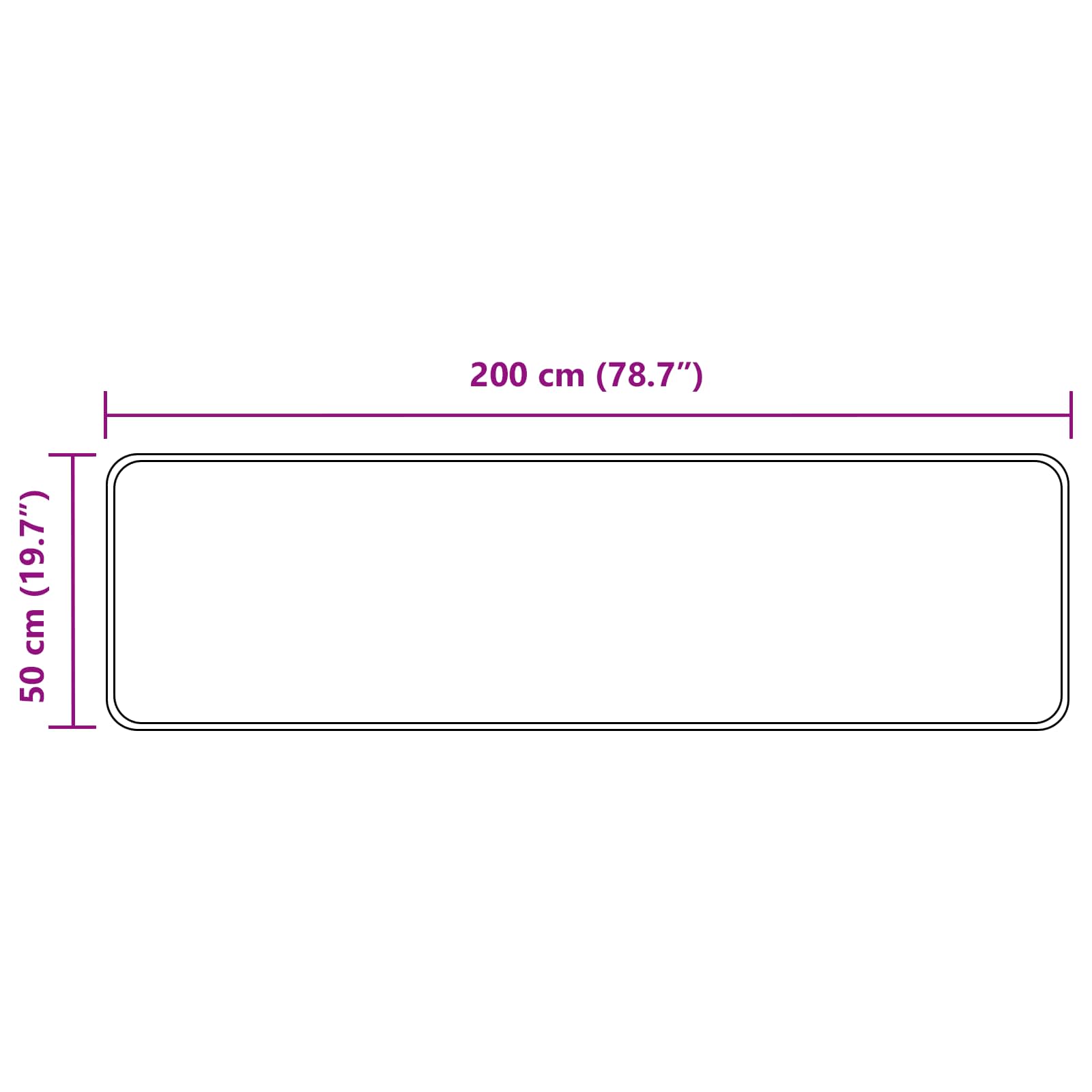 Traka za tepih MARSA Šumsko zelena 50 x 200 cm Poliester i PVC
