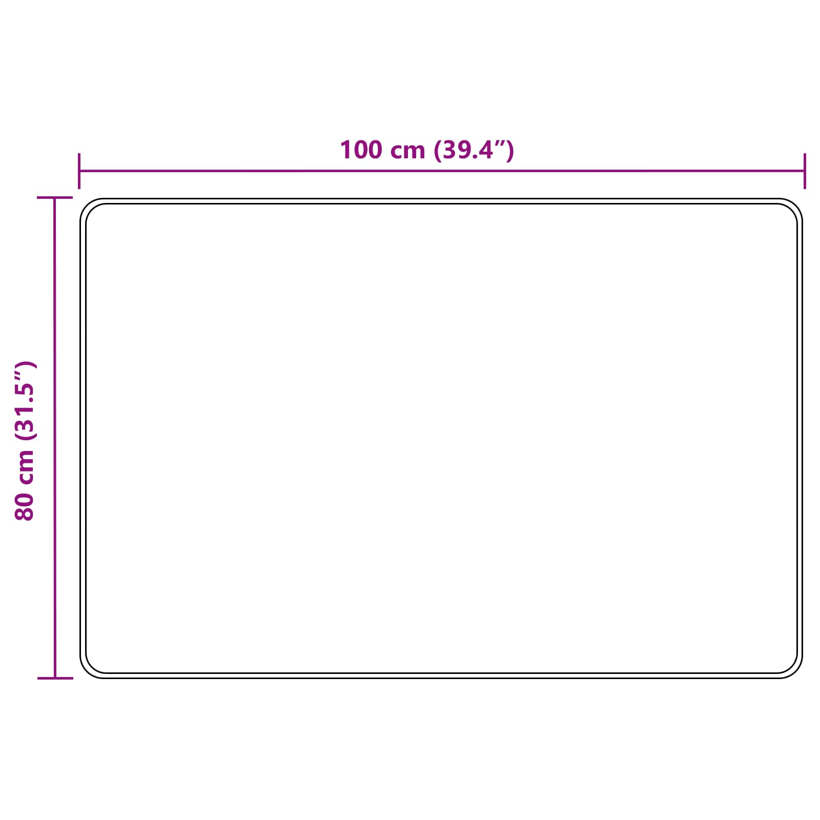 Traka za tepih MARSA Šumsko zelena 80 x 100 cm Poliester i PVC