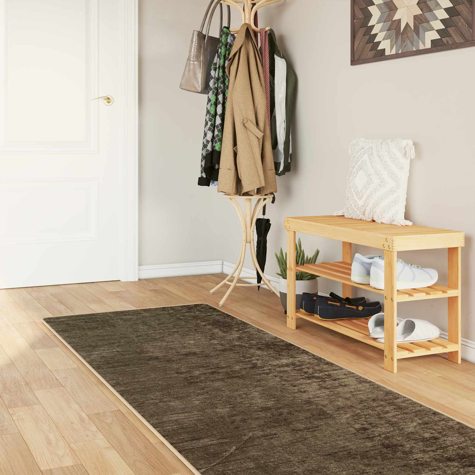 Traka za tepih MARSA Šumsko zelena 80 x 350 cm Poliester i PVC