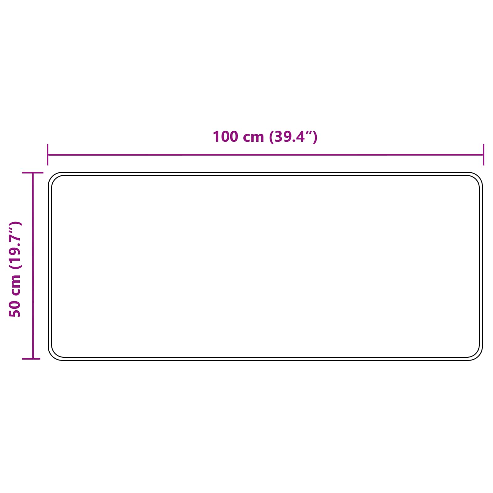 Traka za tepih MARSA Šareni 50 x 100 cm Poliester i PVC