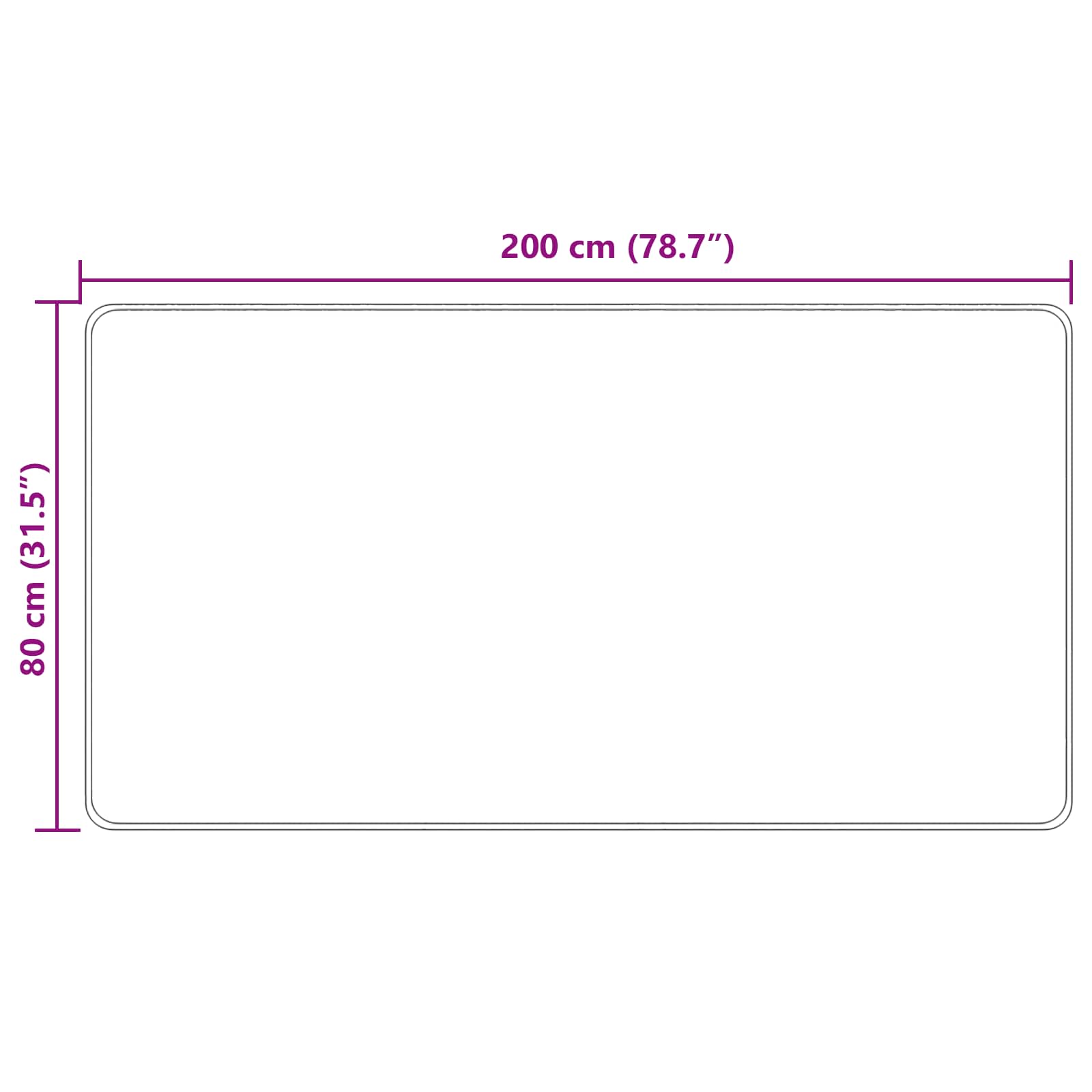 Traka za tepih MARSA Šareni 80 x 200 cm Poliester i PVC