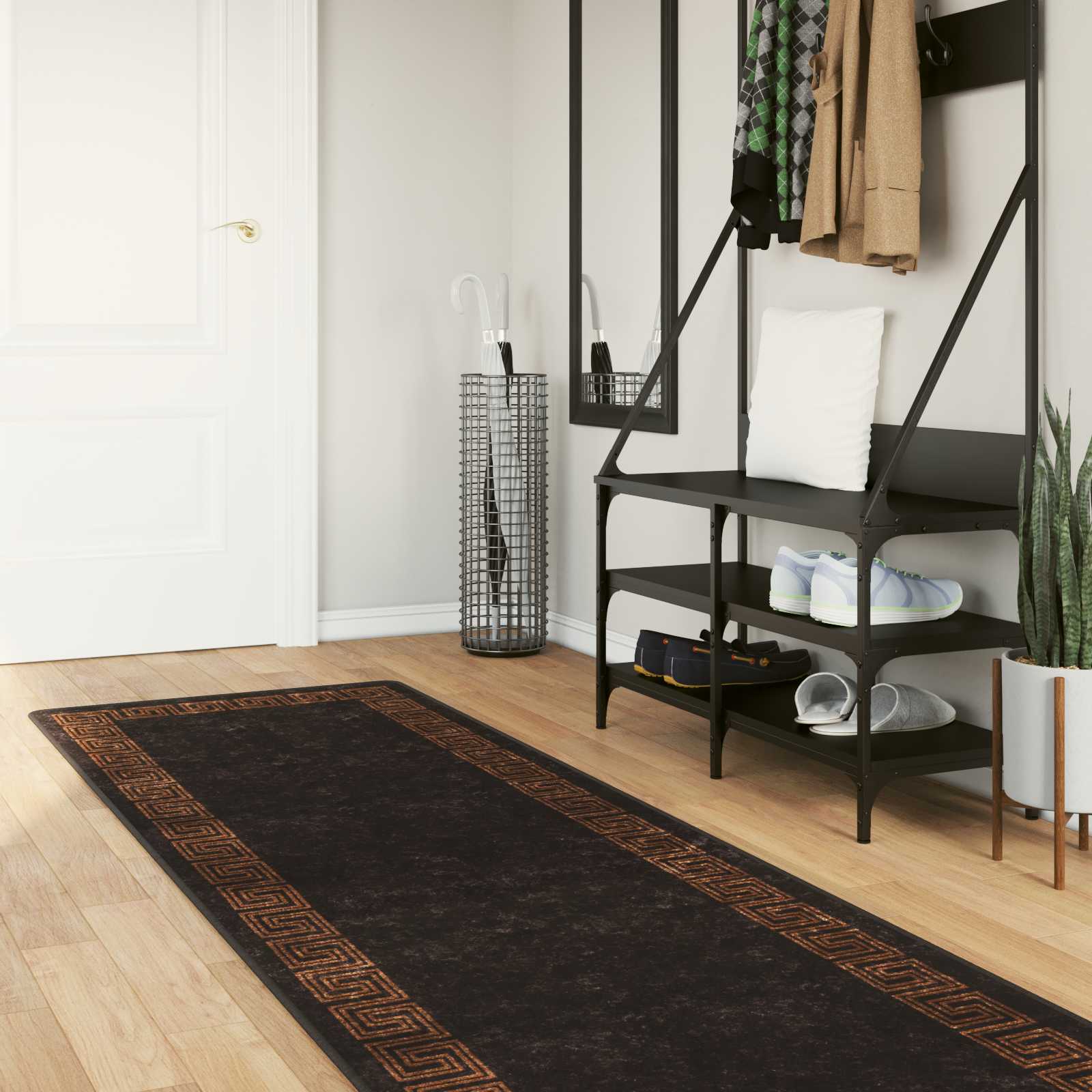 Traka za tepih MARSA Crna 100 x 400 cm Poliester i PVC