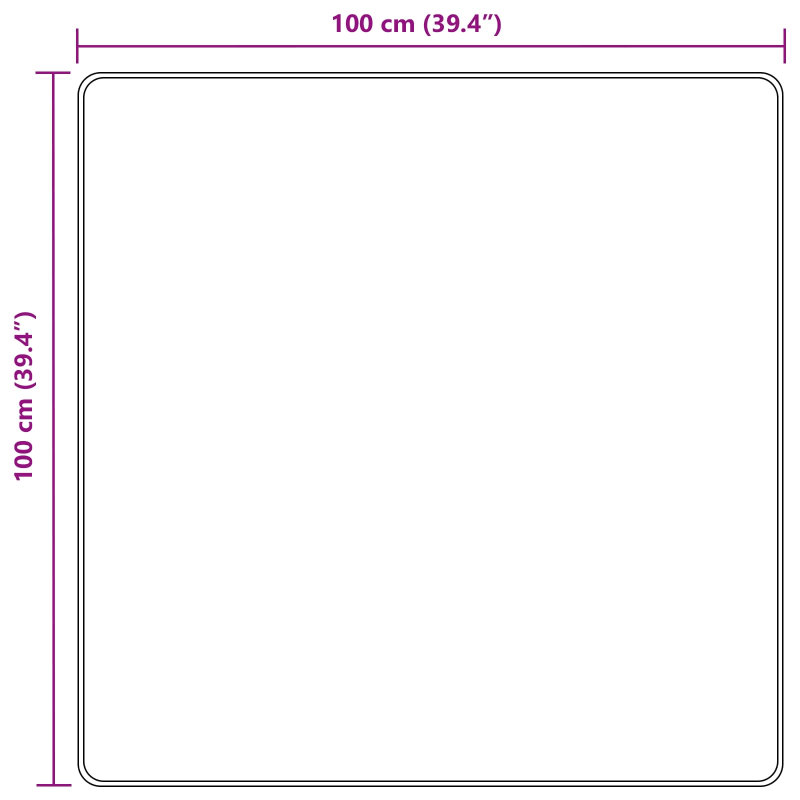 Traka za tepih MARSA Crna 100 x 100 cm Poliester i PVC