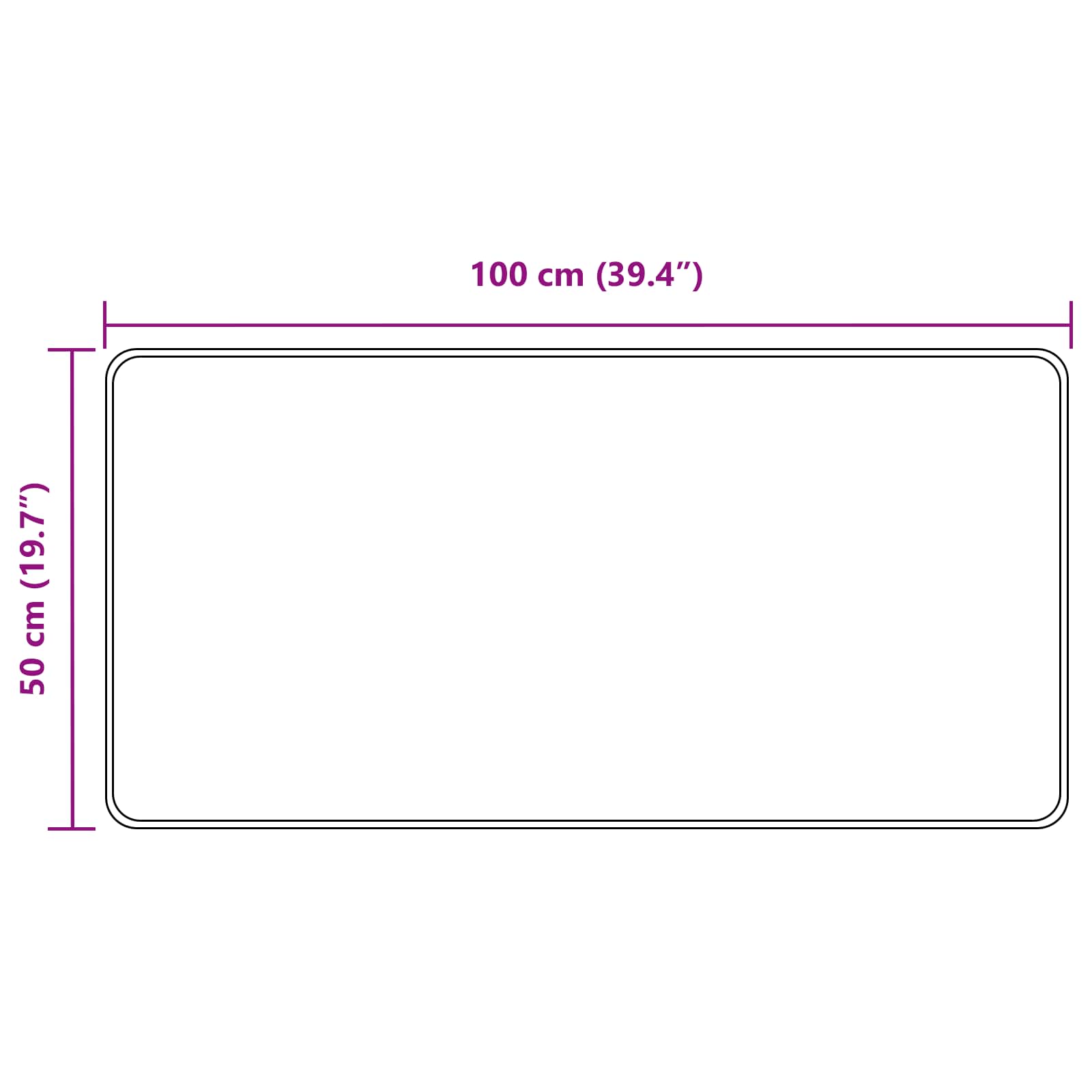 Traka za tepih MARSA Sivi 50 x 100 cm Poliester i PVC