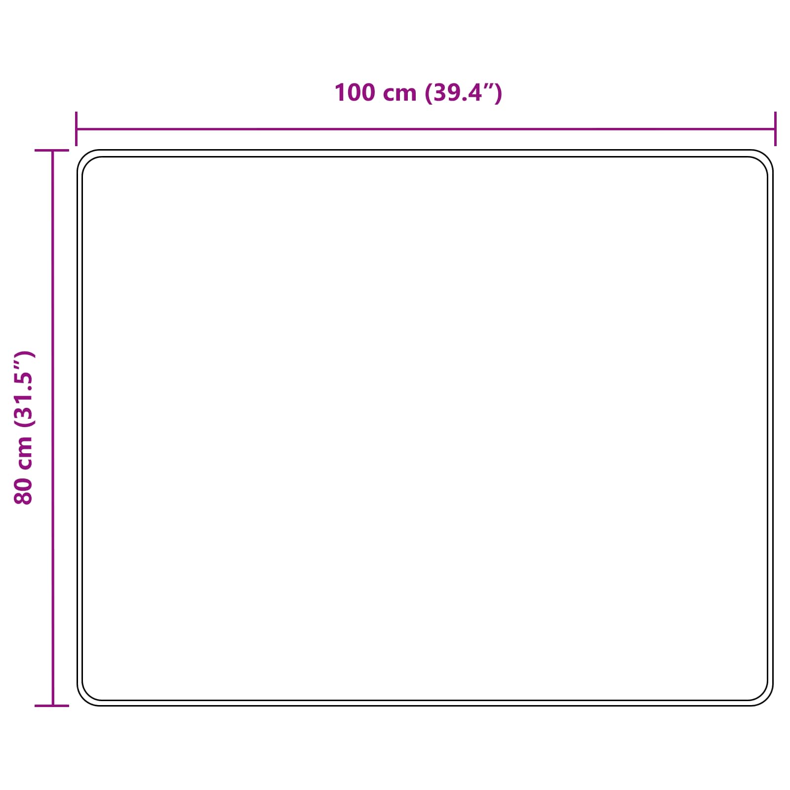Traka za tepih MARSA Sivi 80 x 100 cm Poliester i PVC