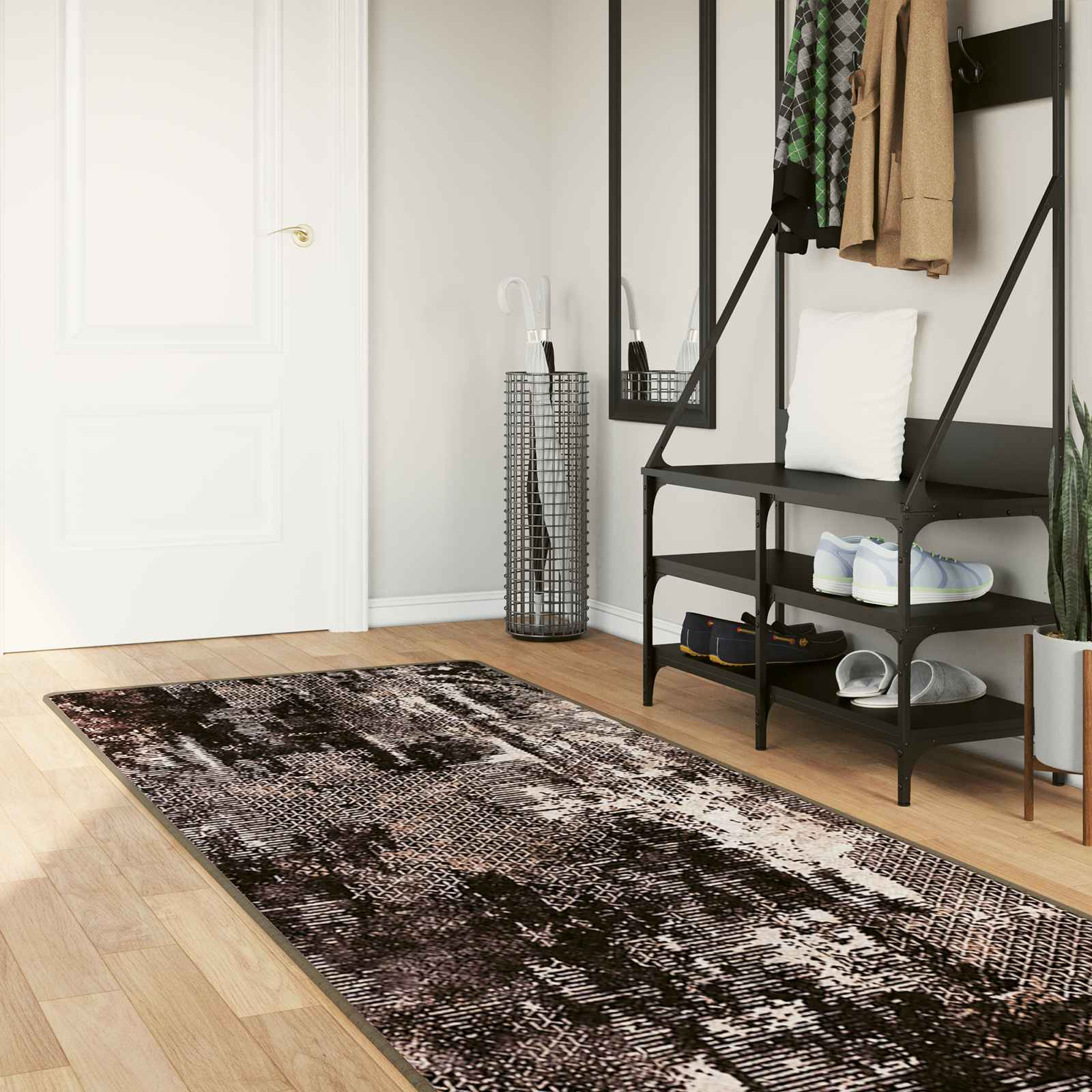 Traka za tepih MARSA Crna 80 x 250 cm Poliester i PVC