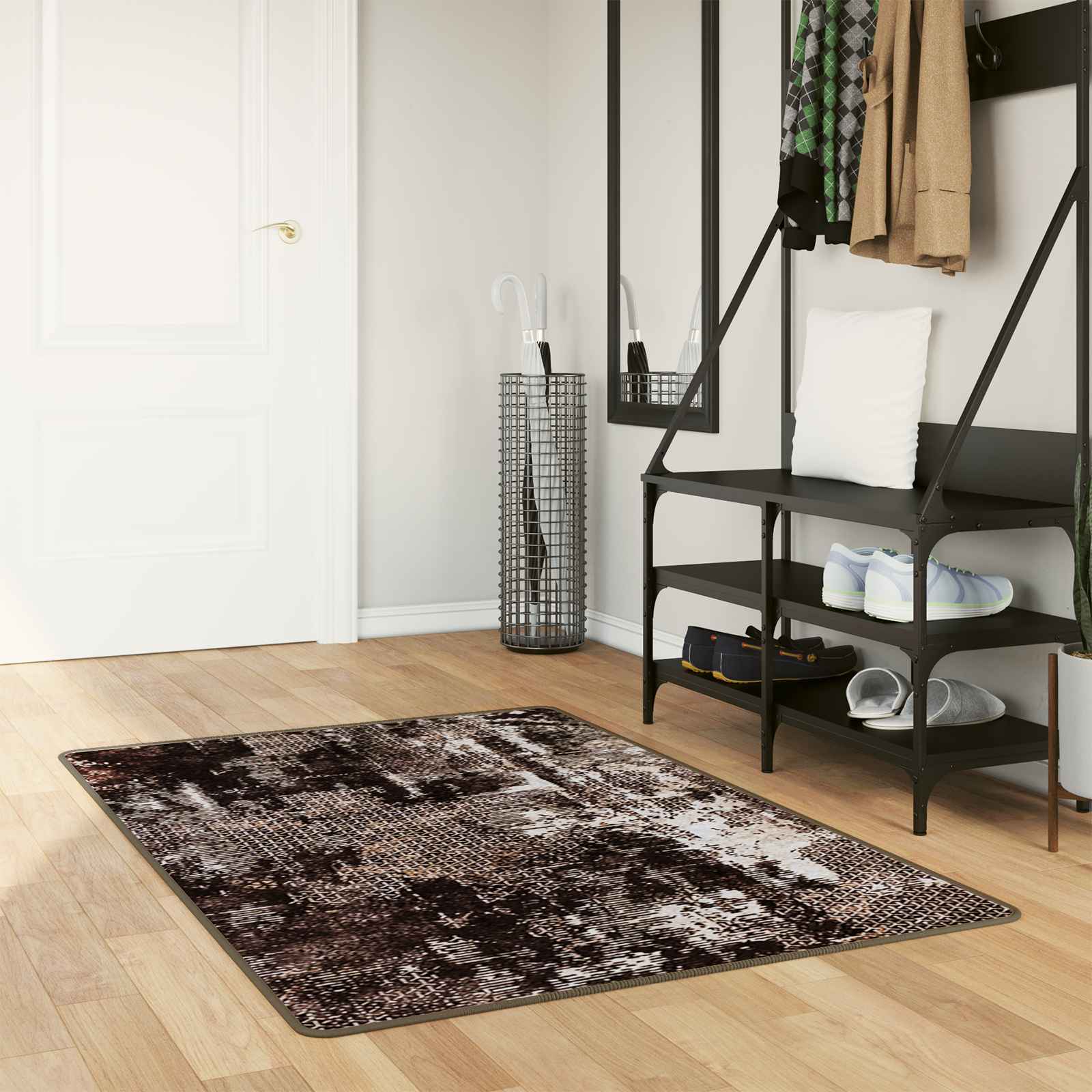 Traka za tepih MARSA Crna 100 x 150 cm Poliester i PVC