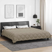 Zimska pokrivača Svijetlo siva 200 x 220 cm Mikrovlakna
