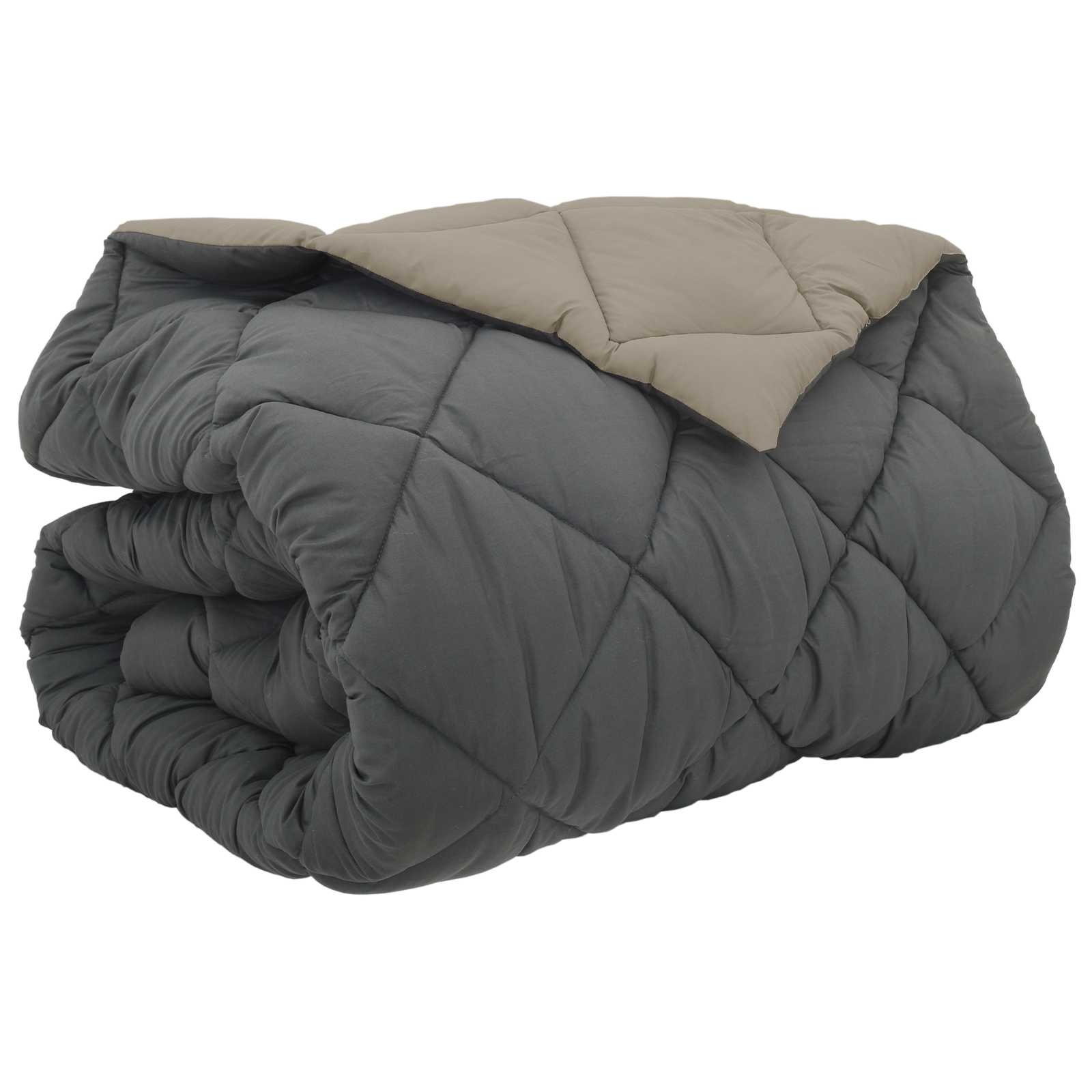Zimska pokrivača Svijetlo siva i antracit 200 x 240 cm