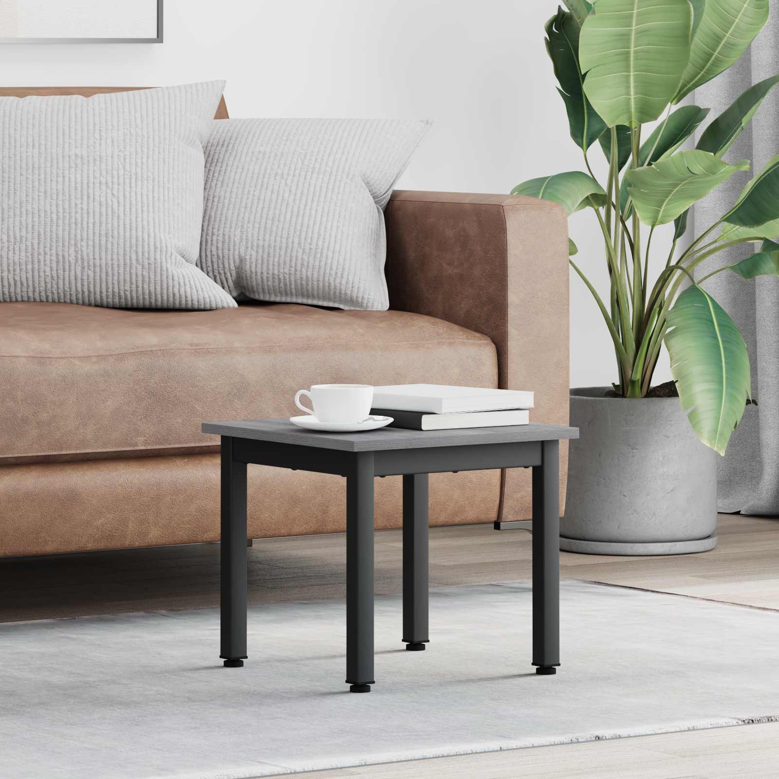 Kava Stol Siva Sonoma 40 x 40 x 36 cm Konstruirano drvo