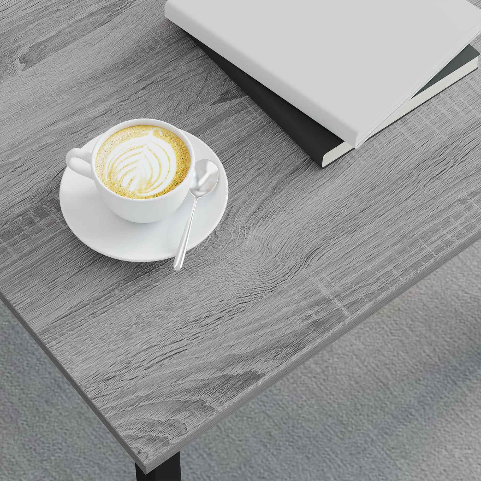 Kava Stol Siva Sonoma 40 x 40 x 36 cm Konstruirano drvo