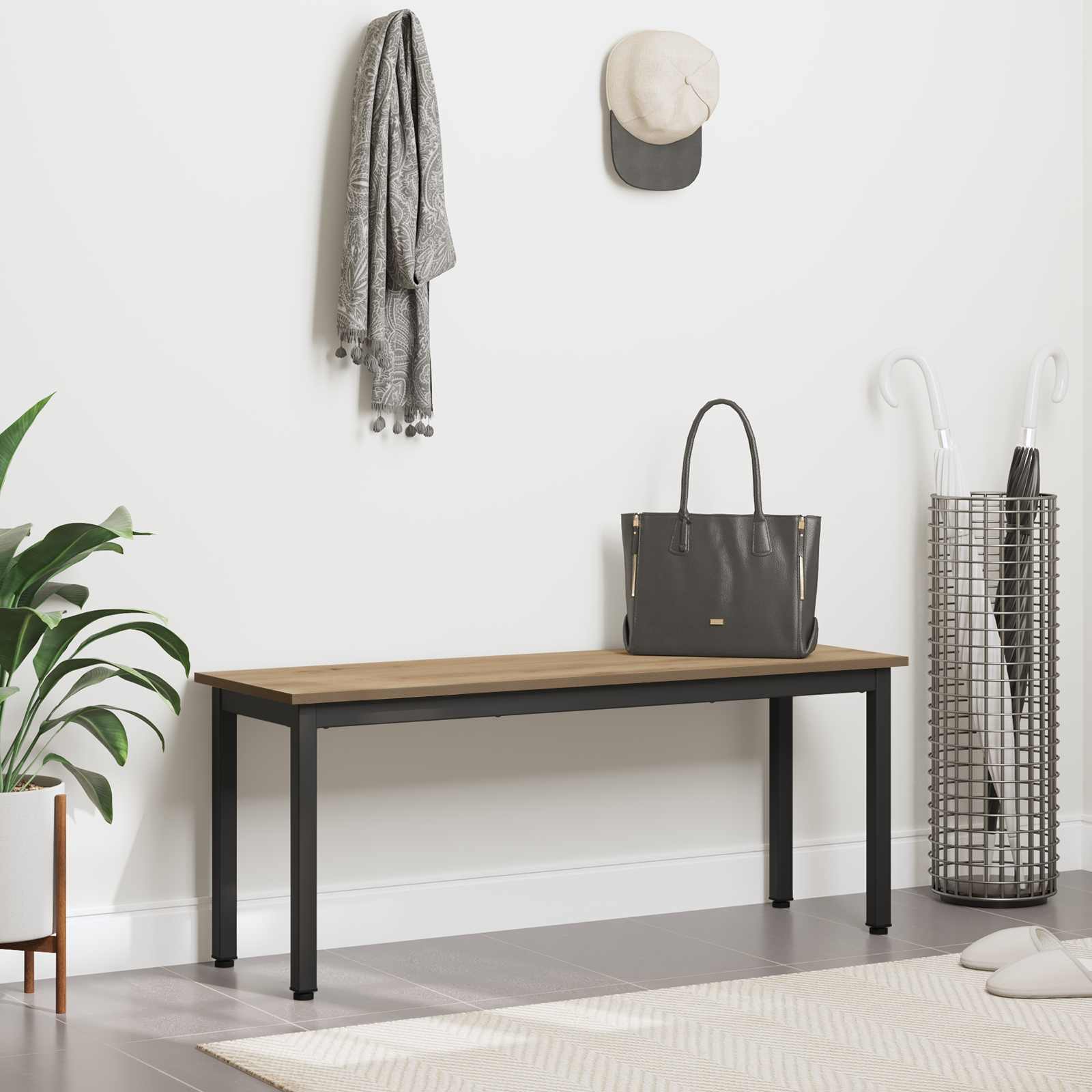 klupa Umjetnička hrastovina 110 x 35 x 45 cm Konstruirano drvo