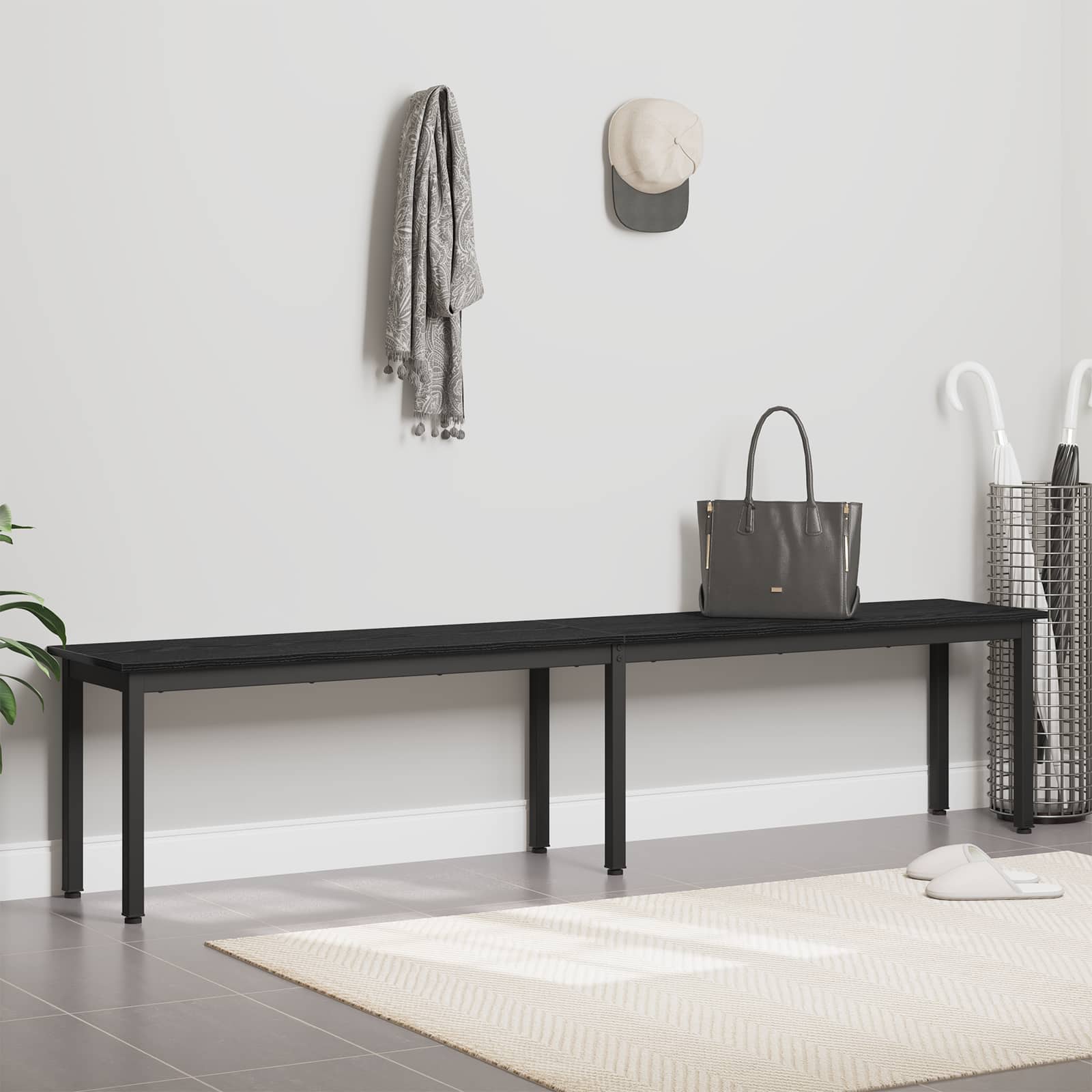 klupa Crni hrast 200 x 35 x 45 cm Konstruirano drvo