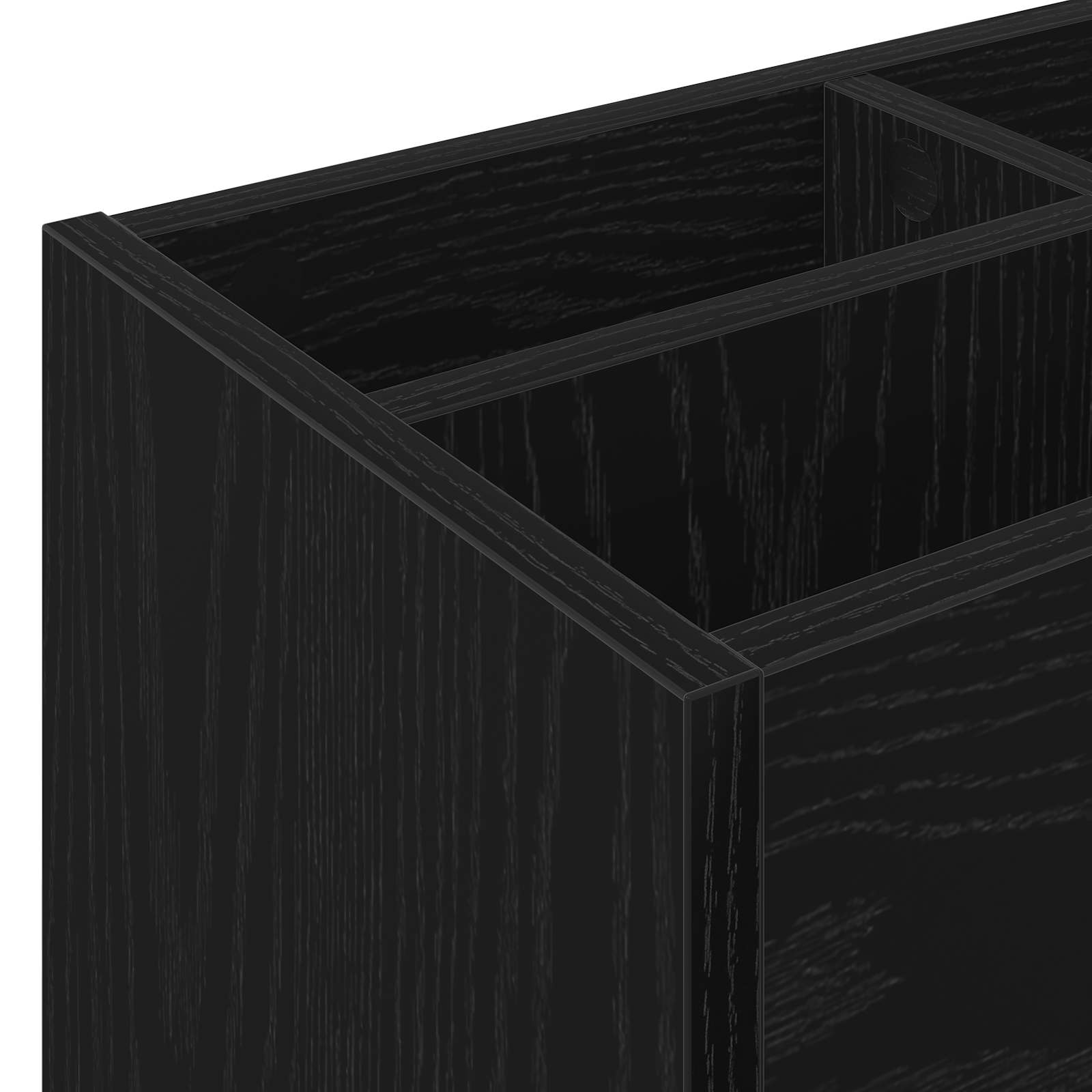Stalak za kišobran Crni hrast 65 x 24 x 50 cm Konstruirano drvo