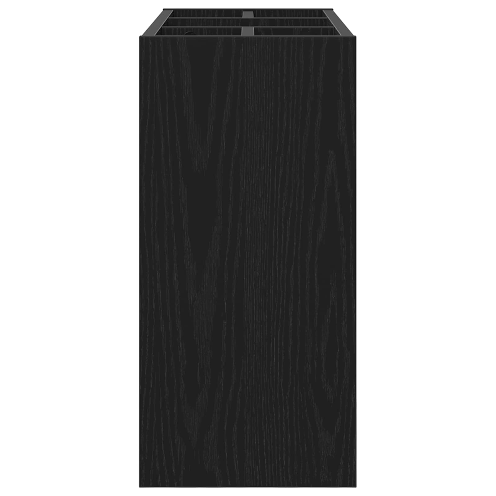 Stalak za kišobran Crni hrast 65 x 24 x 50 cm Konstruirano drvo