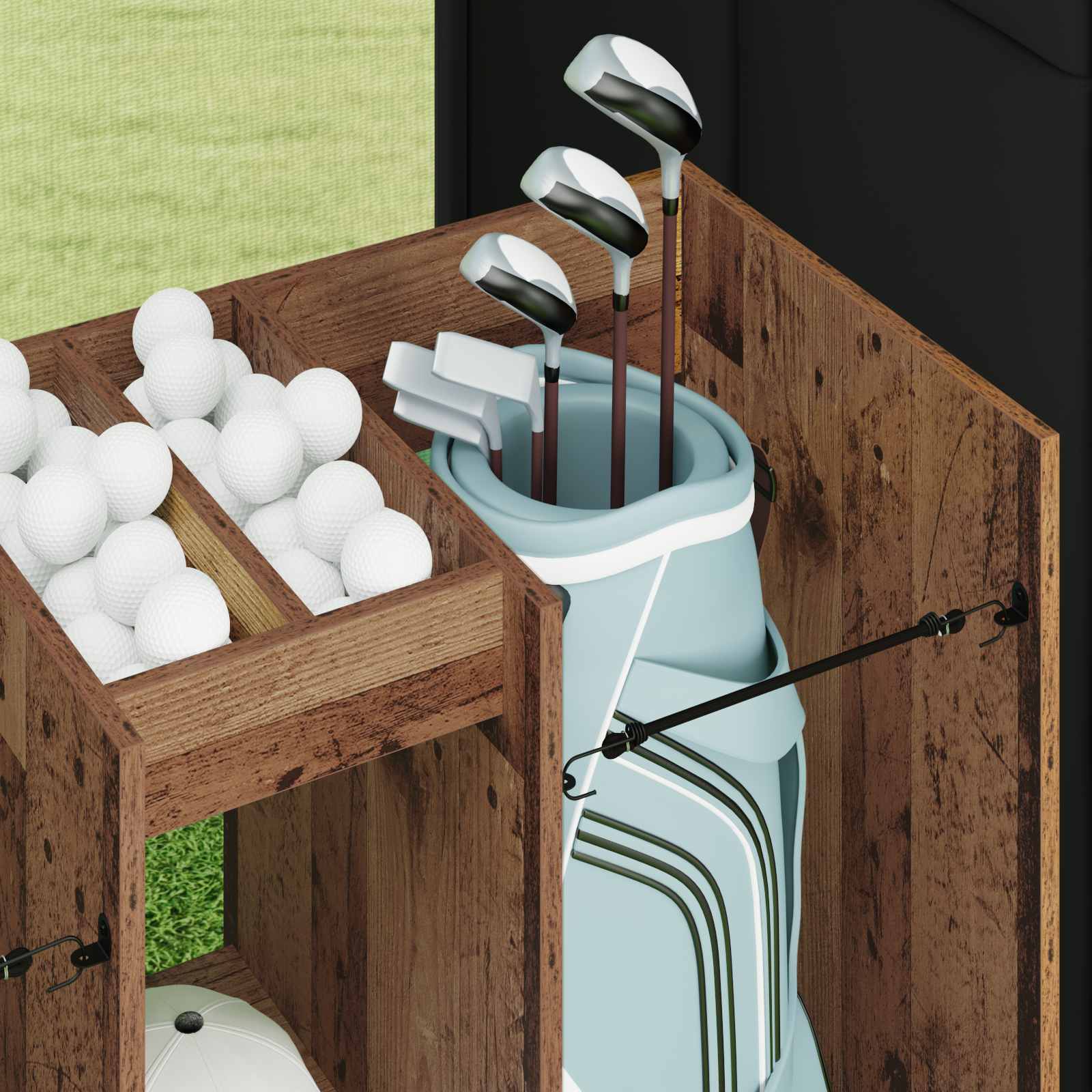 Golf ormar Jednobojno Staro drvo 102 x 45 x 85,5 cm
