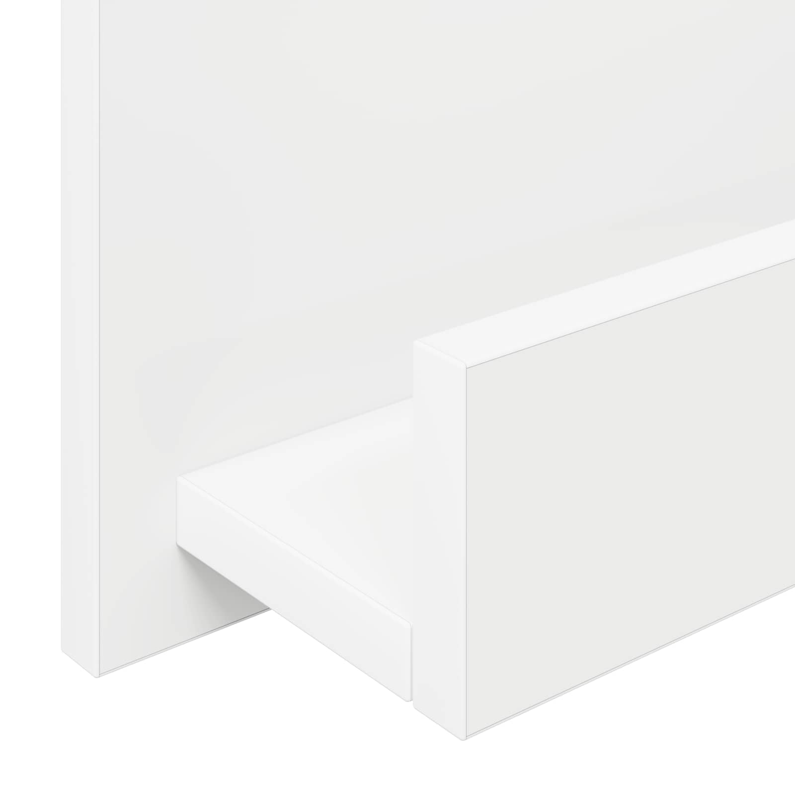 Polica za časopise Bijelo 51 x 11 x 102 cm Konstruirano drvo