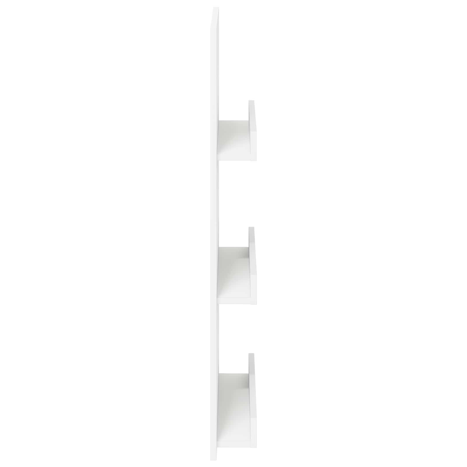 Polica za časopise Bijelo 51 x 11 x 102 cm Konstruirano drvo