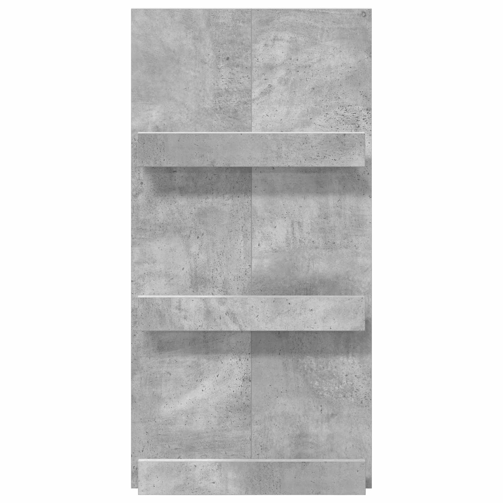 Polica za časopise s policom Betonski sivi 51 x 11 x 102 cm