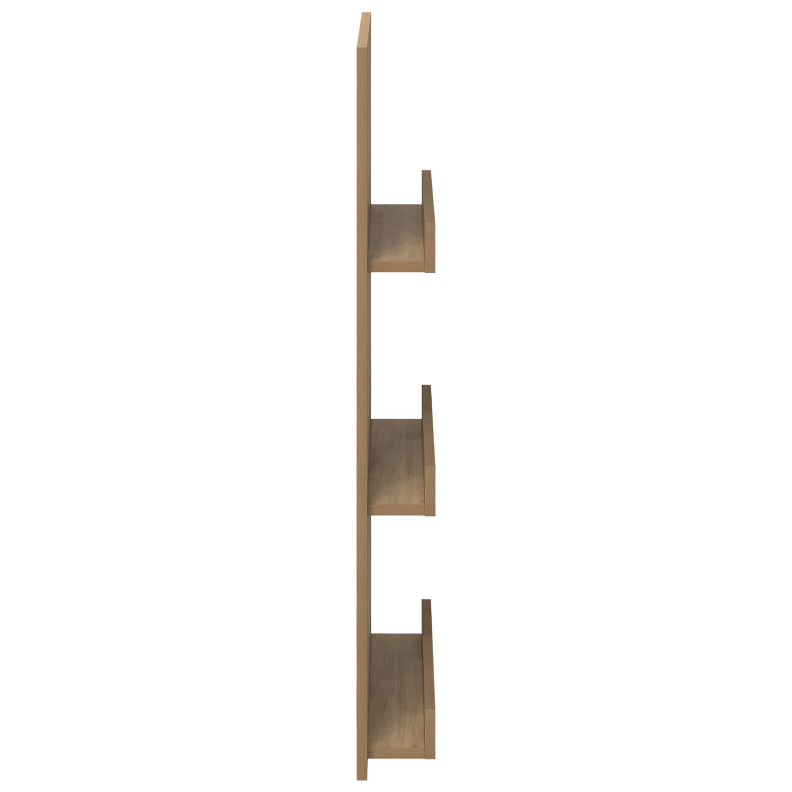 Polica za časopise s policom Umjetnički hrast 51 x 11 x 102 cm