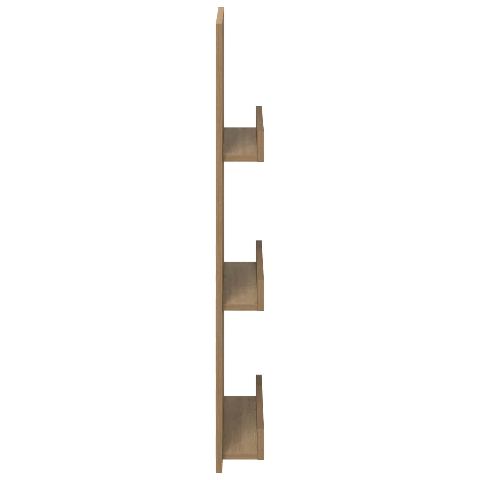 Polica za časopise s policom Umjetnički hrast 43 x 11 x 102 cm