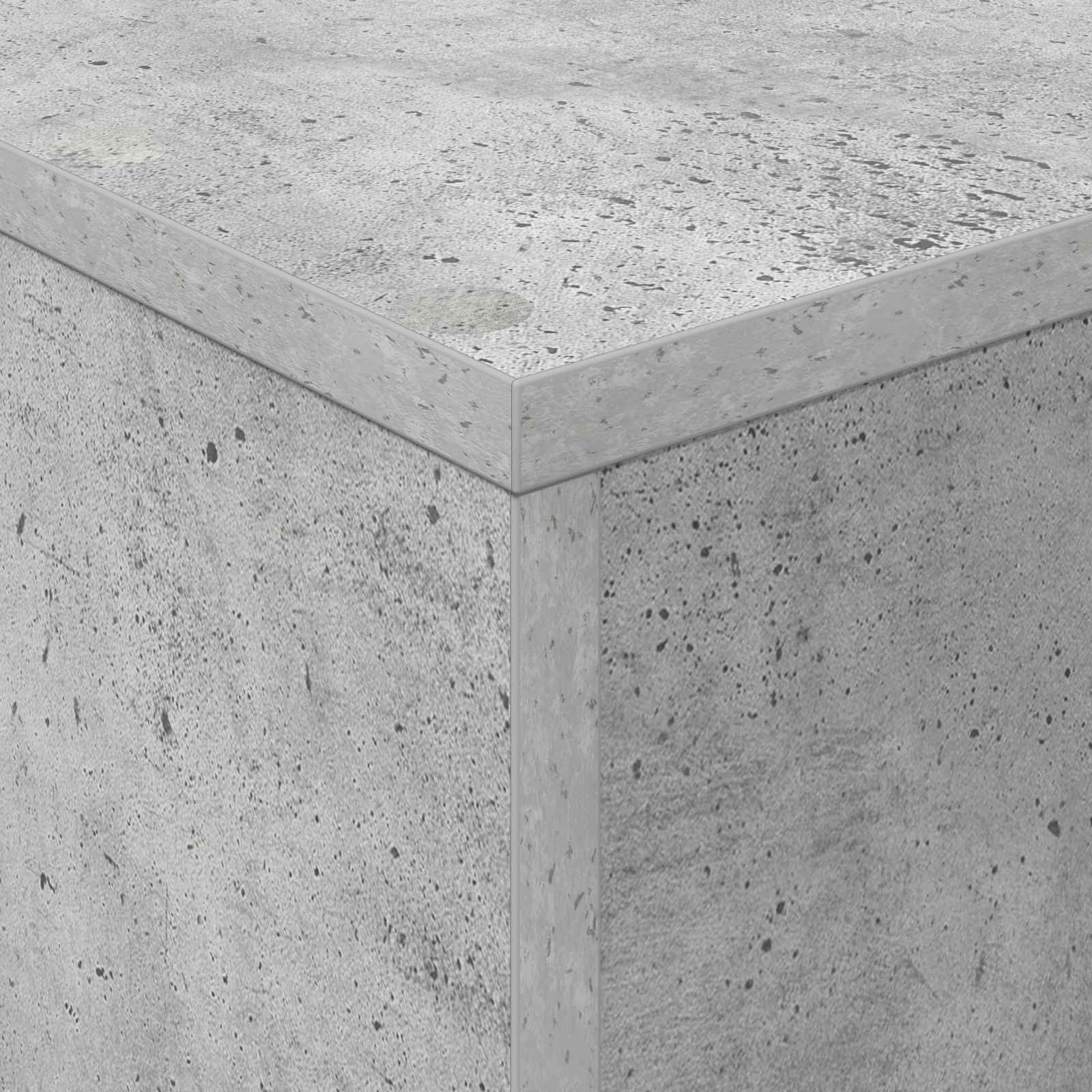 Polica za časopise s policom Betonski sivi 70 x 41 x 96 cm