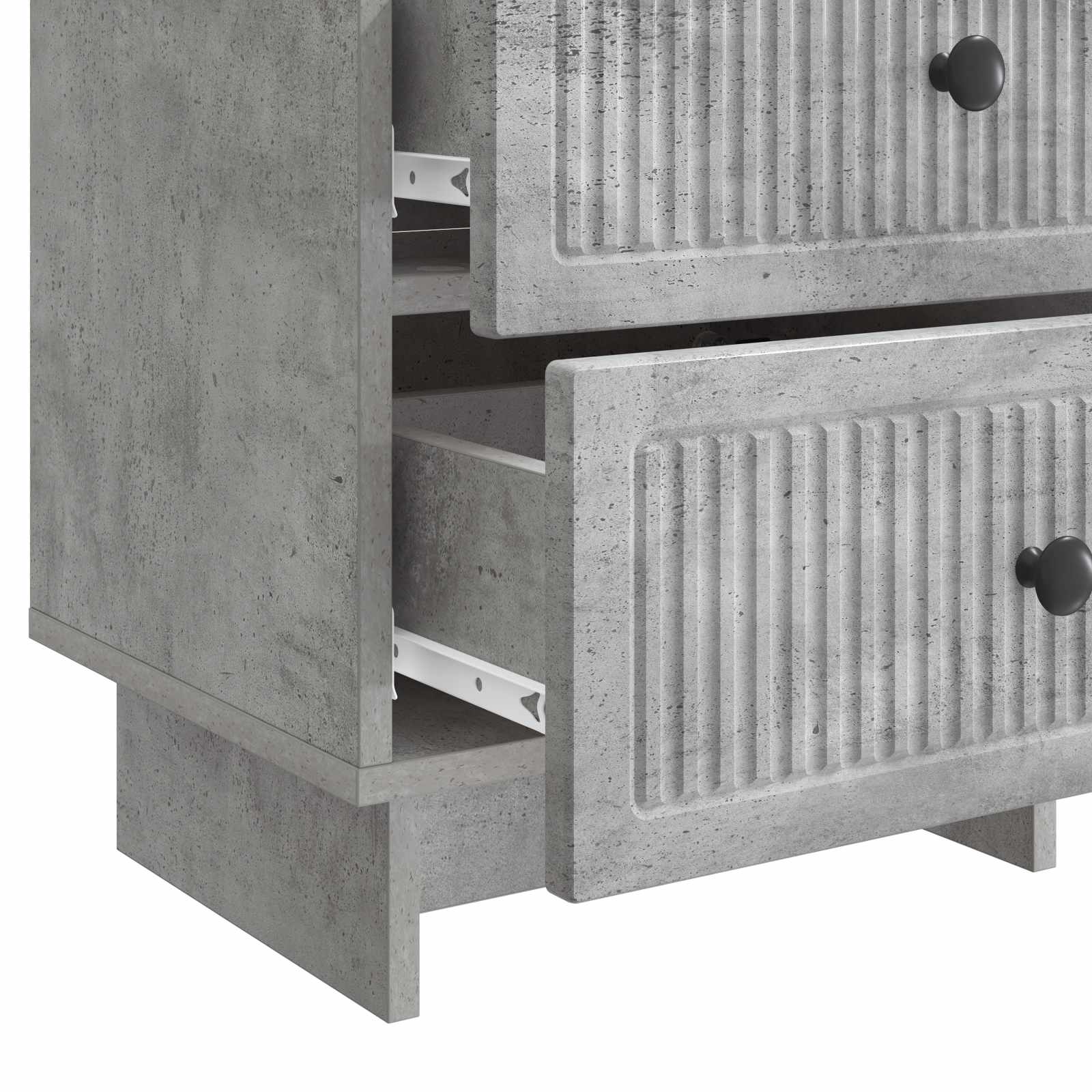 Noćni ormar Betonska siva 43 x 34,5 x 47,5 cm Konstruirano drvo
