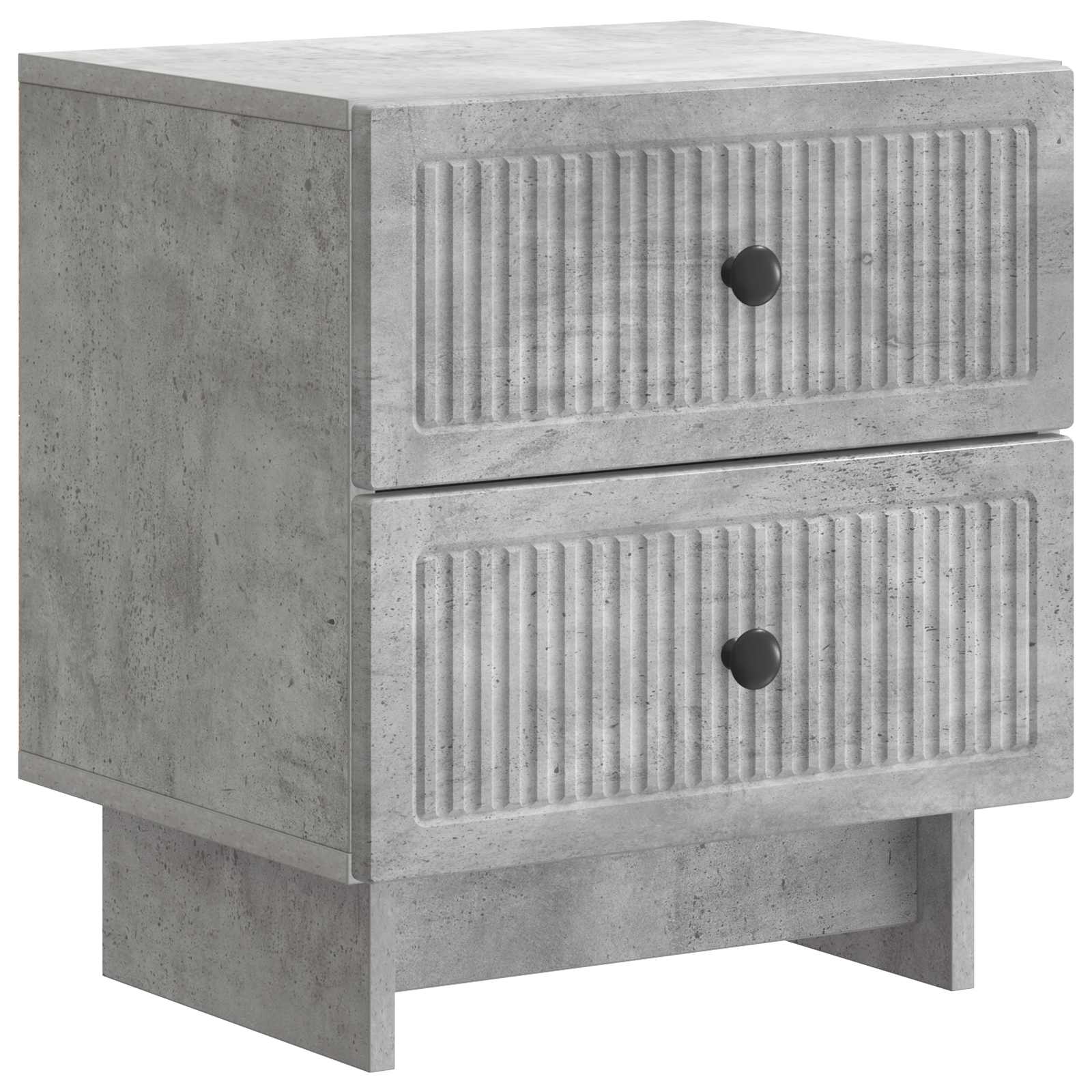 Noćni ormar s ladicama 2 pcs Betonska siva 43 x 34,5 x 47,5 cm