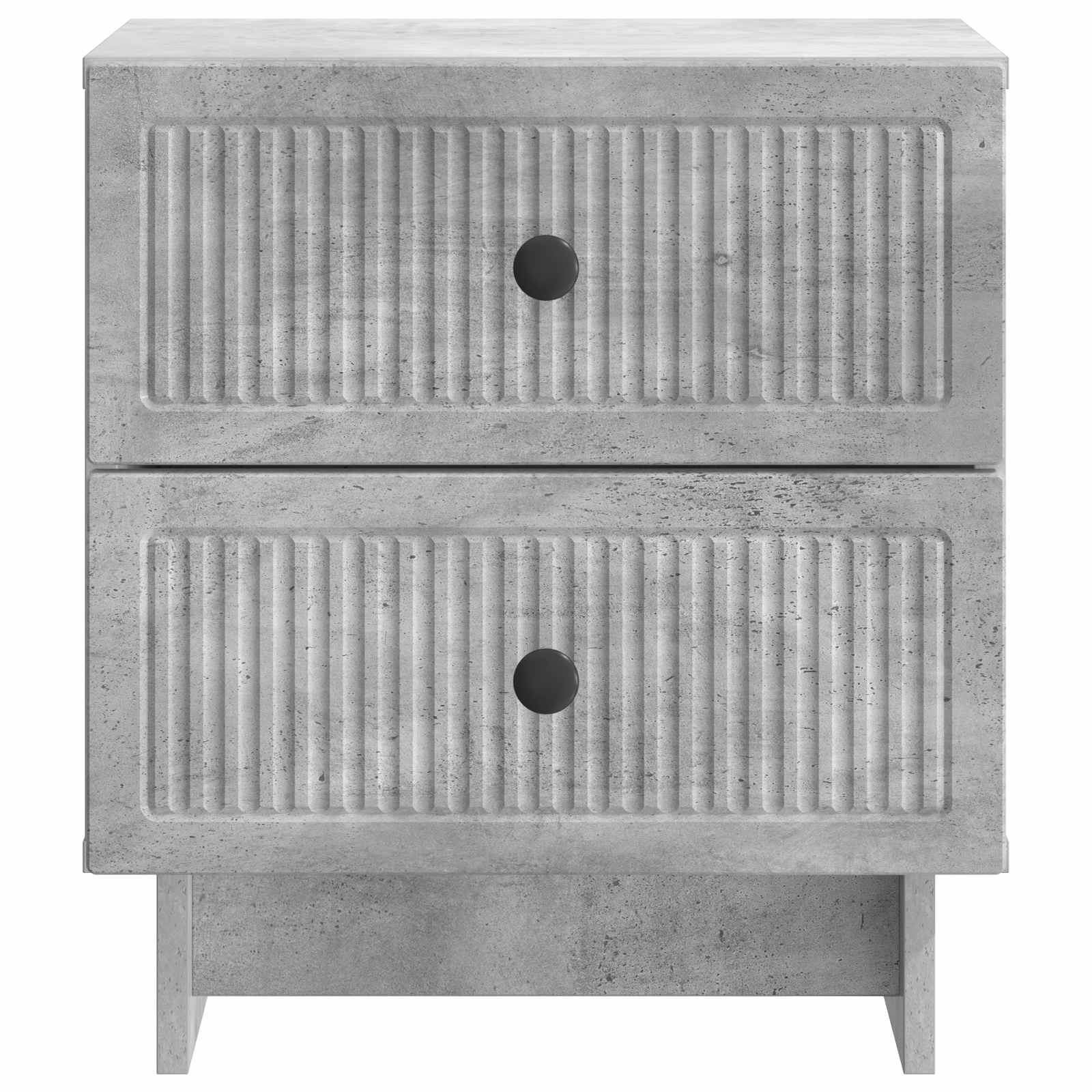 Noćni ormar s ladicama 2 pcs Betonska siva 43 x 34,5 x 47,5 cm