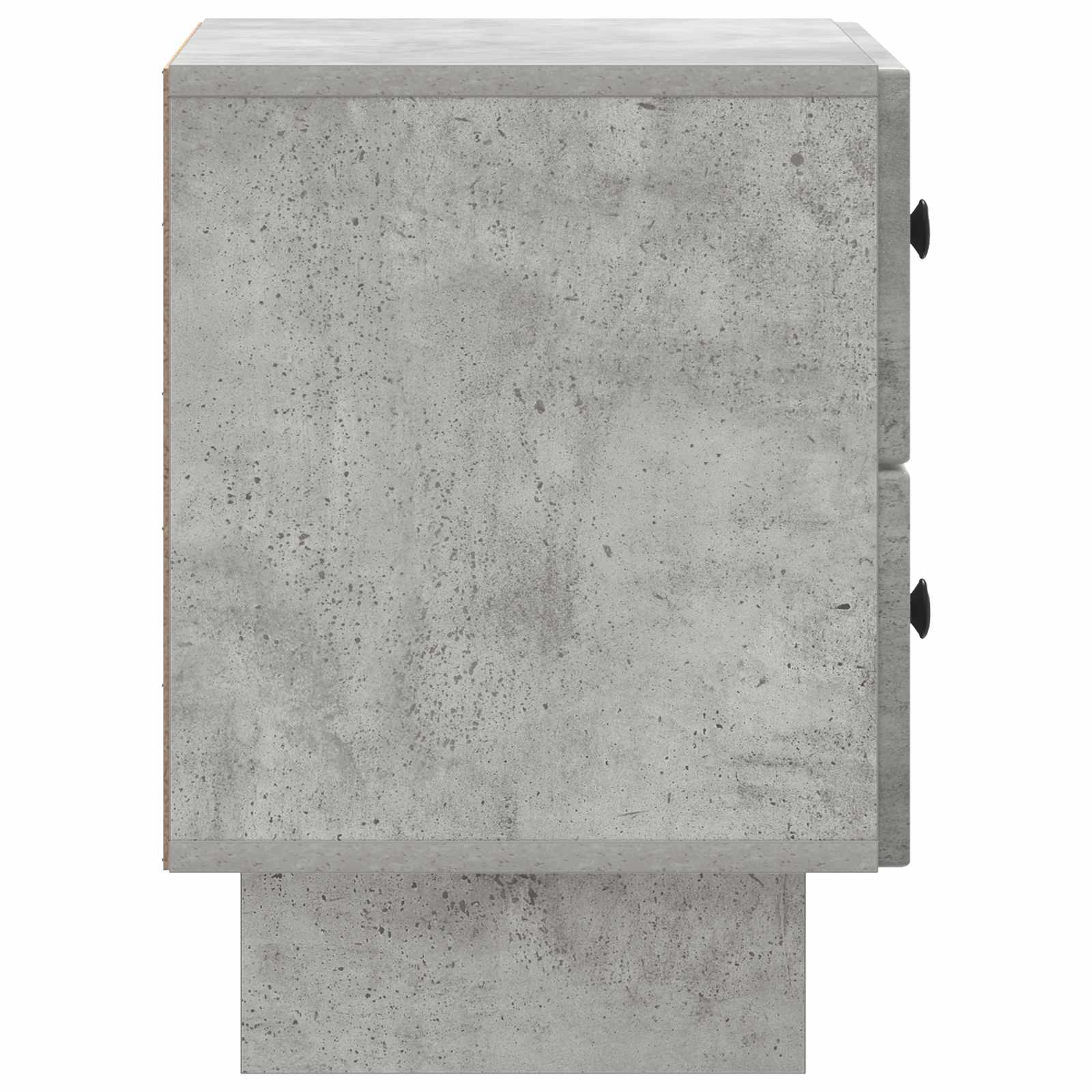 Noćni ormar s ladicama 2 pcs Betonska siva 43 x 34,5 x 47,5 cm