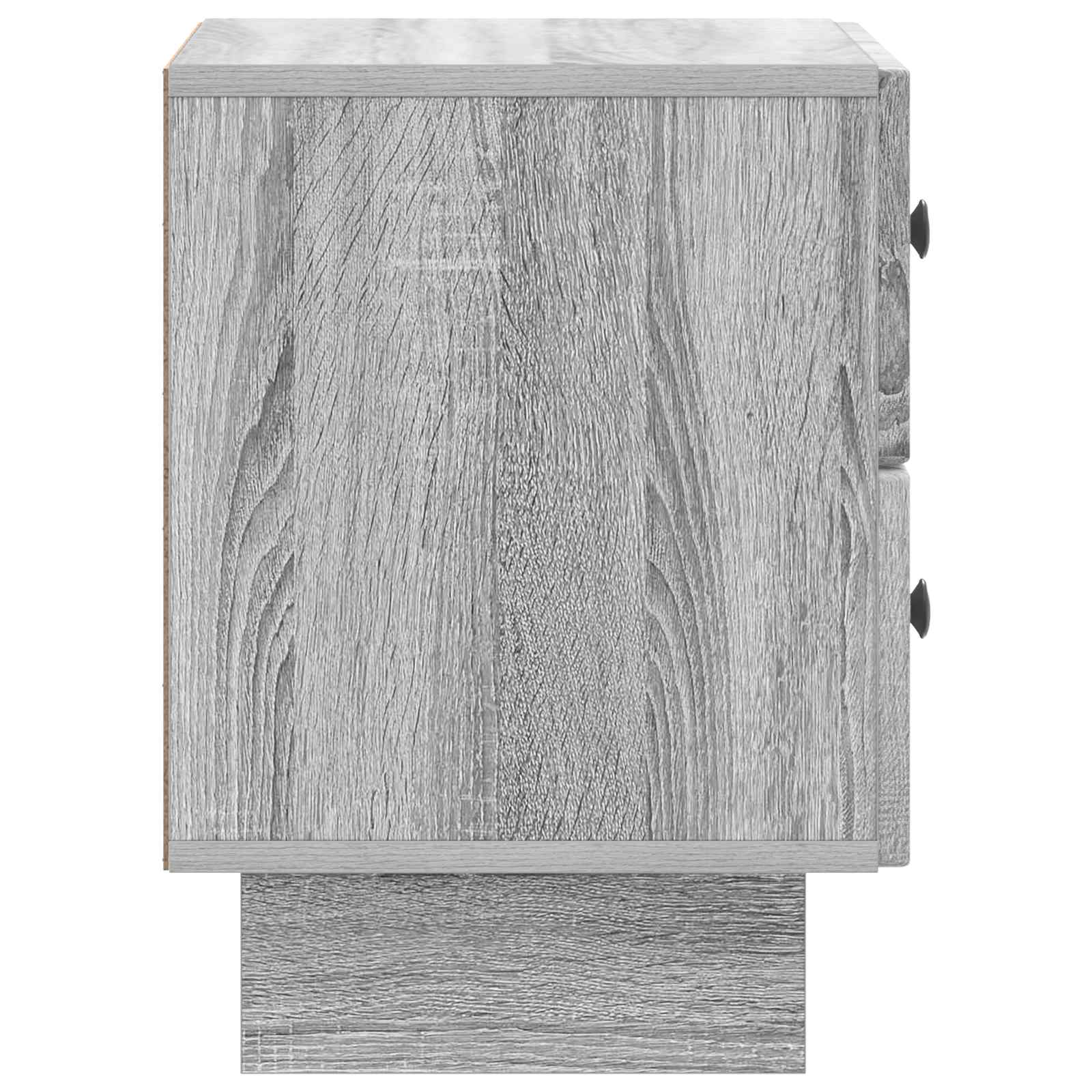 Noćni ormar s ladicama 2 pcs Siva sonoma 43 x 34,5 x 47,5 cm