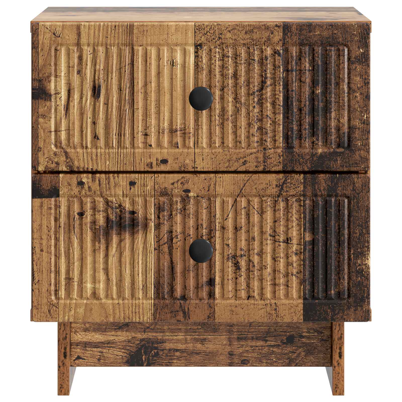 Noćni ormar s ladicama 2 pcs Staro drvo 43 x 34,5 x 47,5 cm