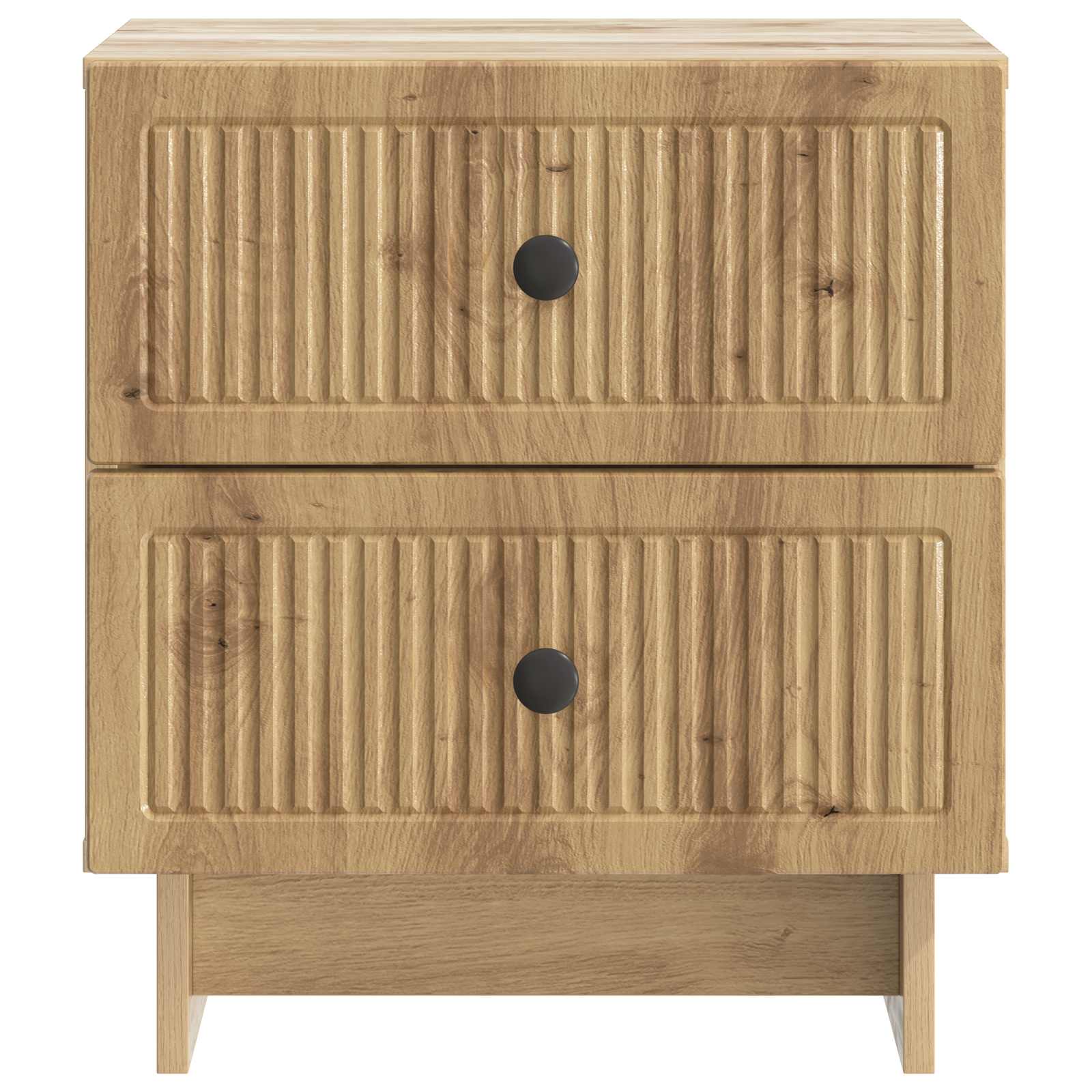 Noćni ormar s ladicama 2 pcs Hrast artisan 43 x 34,5 x 47,5 cm