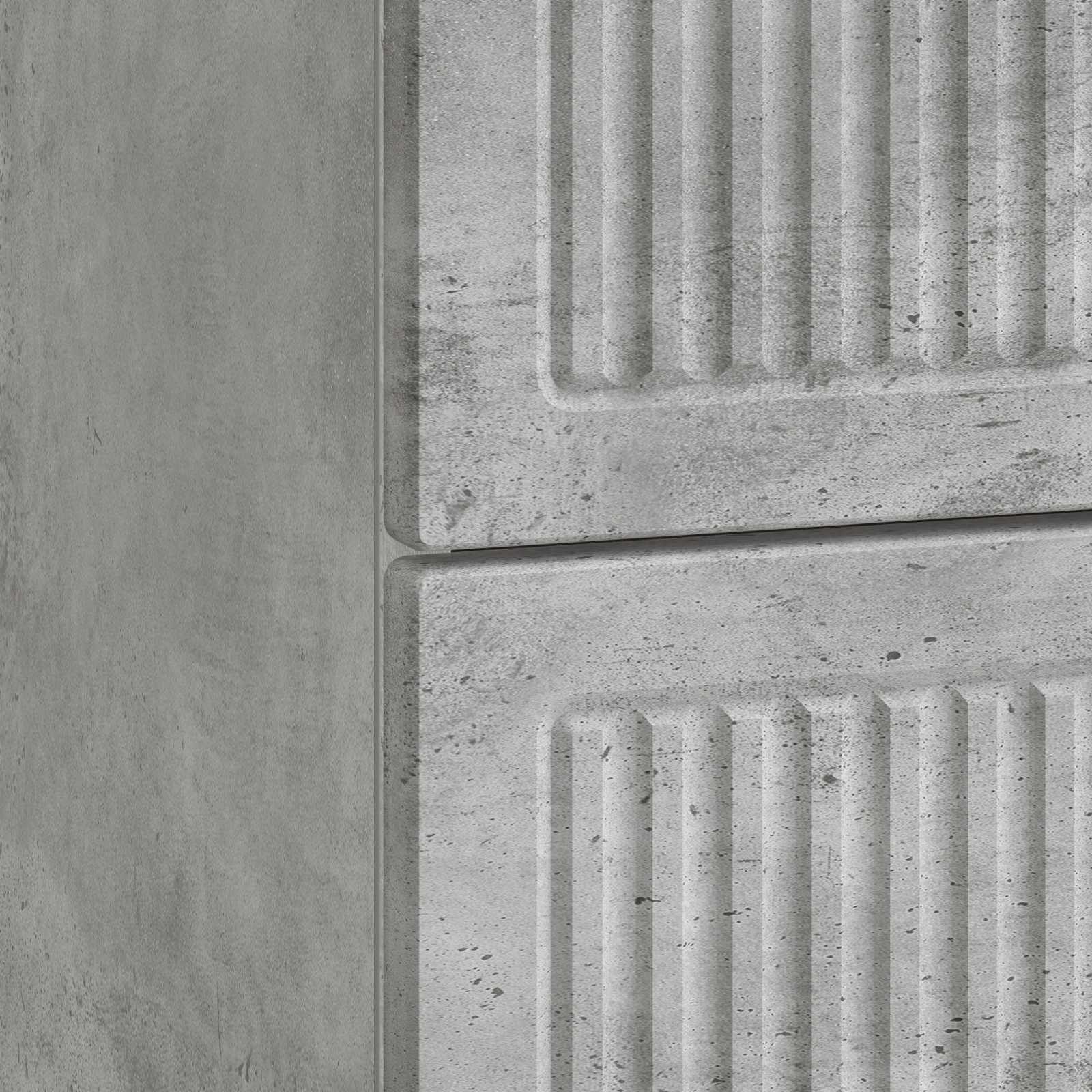 Noćni ormar Betonska siva 62 x 34,5 x 47,5 cm Konstruirano drvo