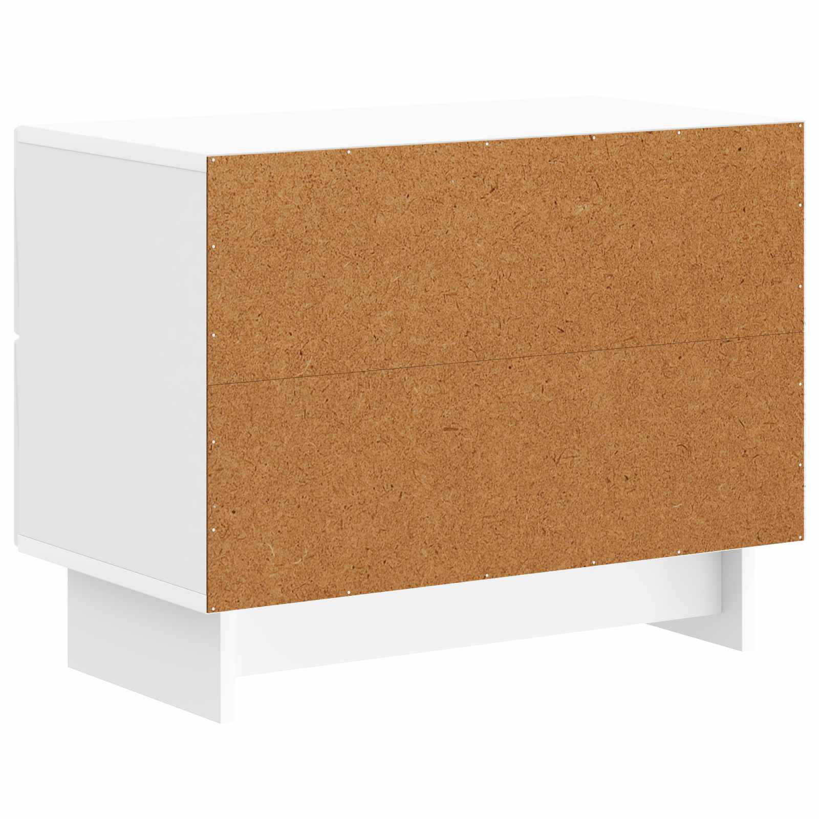 Noćni ormar s ladicama Bijela visokog sjaja 62 x 34,5 x 47,5 cm