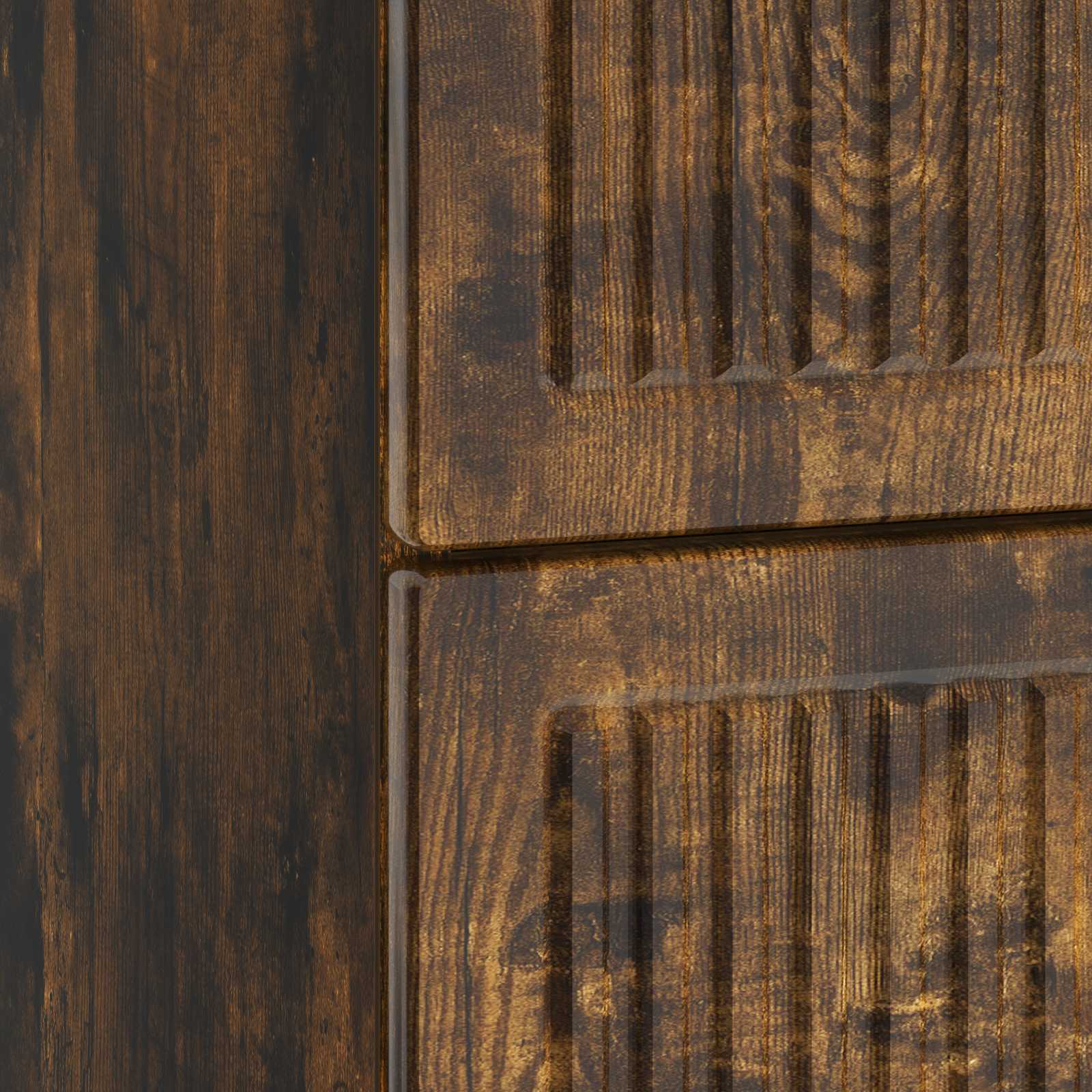 Noćni ormar s ladicama Dimljeni hrast 62 x 34,5 x 47,5 cm