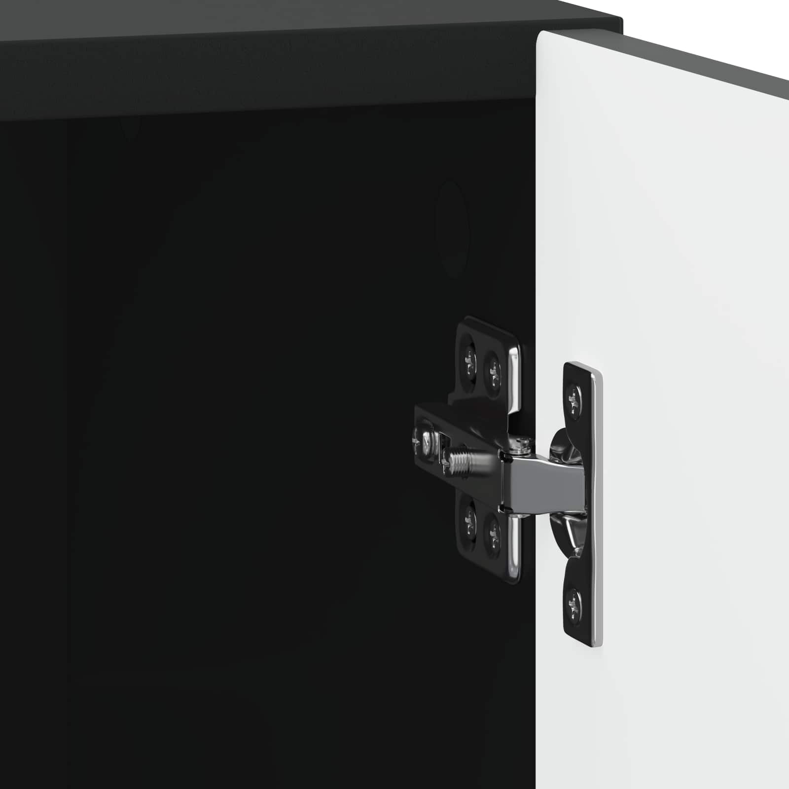 Noćni ormar 2 pcs Crna 43 x 34,5 x 50 cm Konstruirano drvo