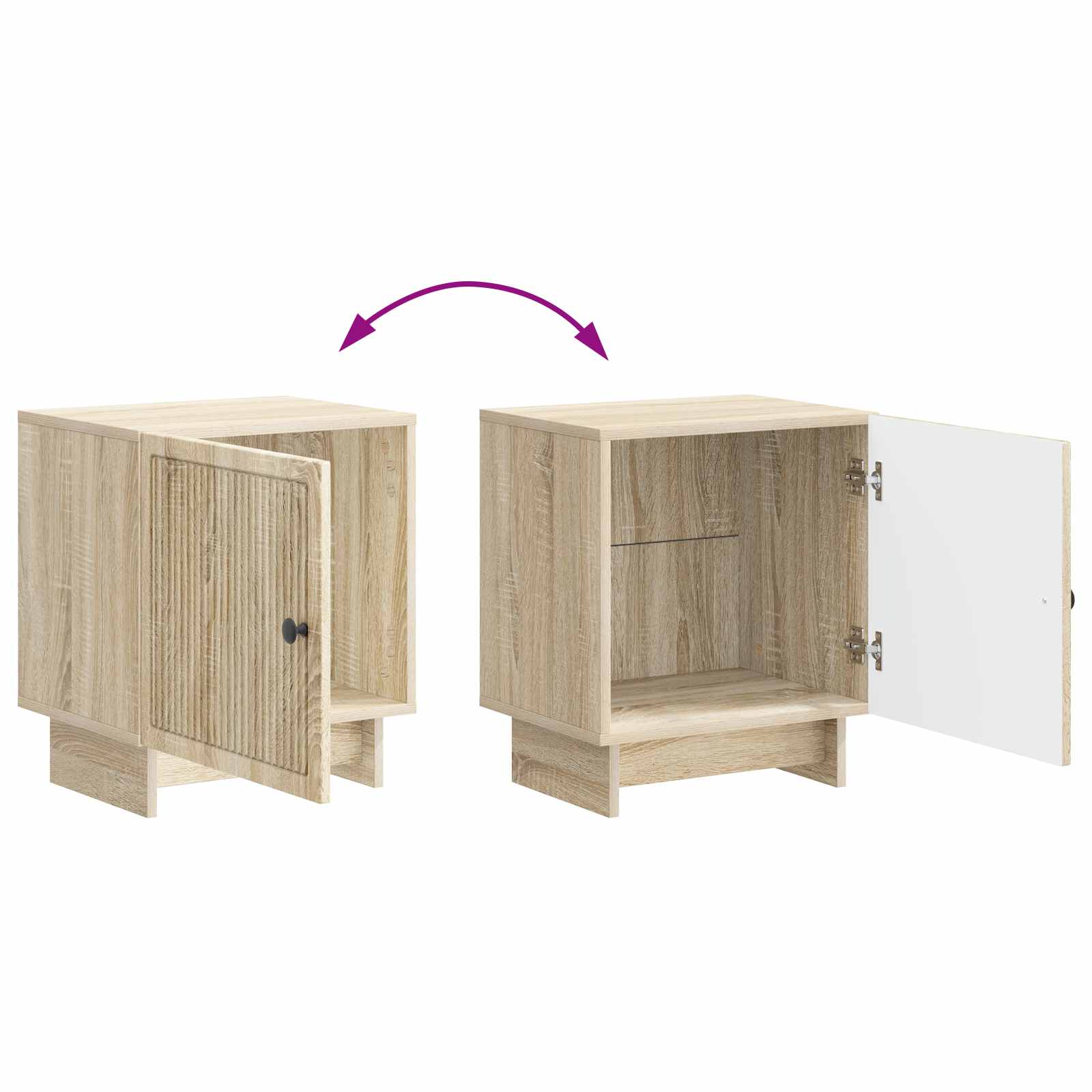 Noćni ormar Hrast sonoma 43 x 34,5 x 50 cm Konstruirano drvo