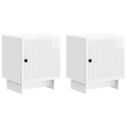 Noćni ormar 2 pcs Bijela visokog sjaja 43 x 34,5 x 50 cm