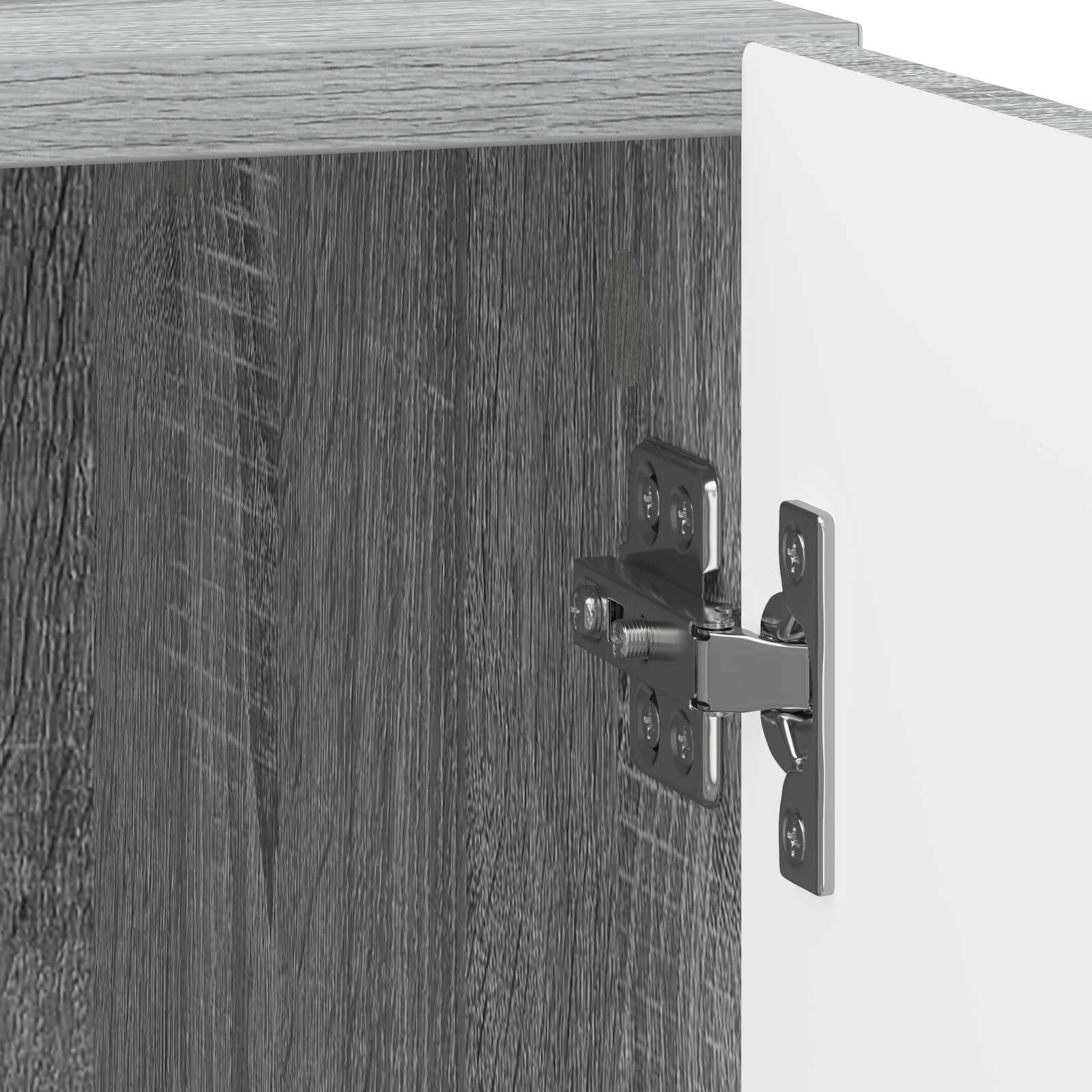 Noćni ormar 2 pcs Siva sonoma 43 x 34,5 x 50 cm