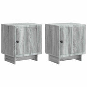 Noćni ormar 2 pcs Siva sonoma 43 x 34,5 x 50 cm