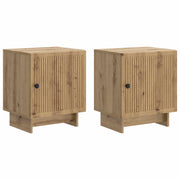 Noćni ormar 2 pcs Hrast artisan 43 x 34,5 x 50 cm