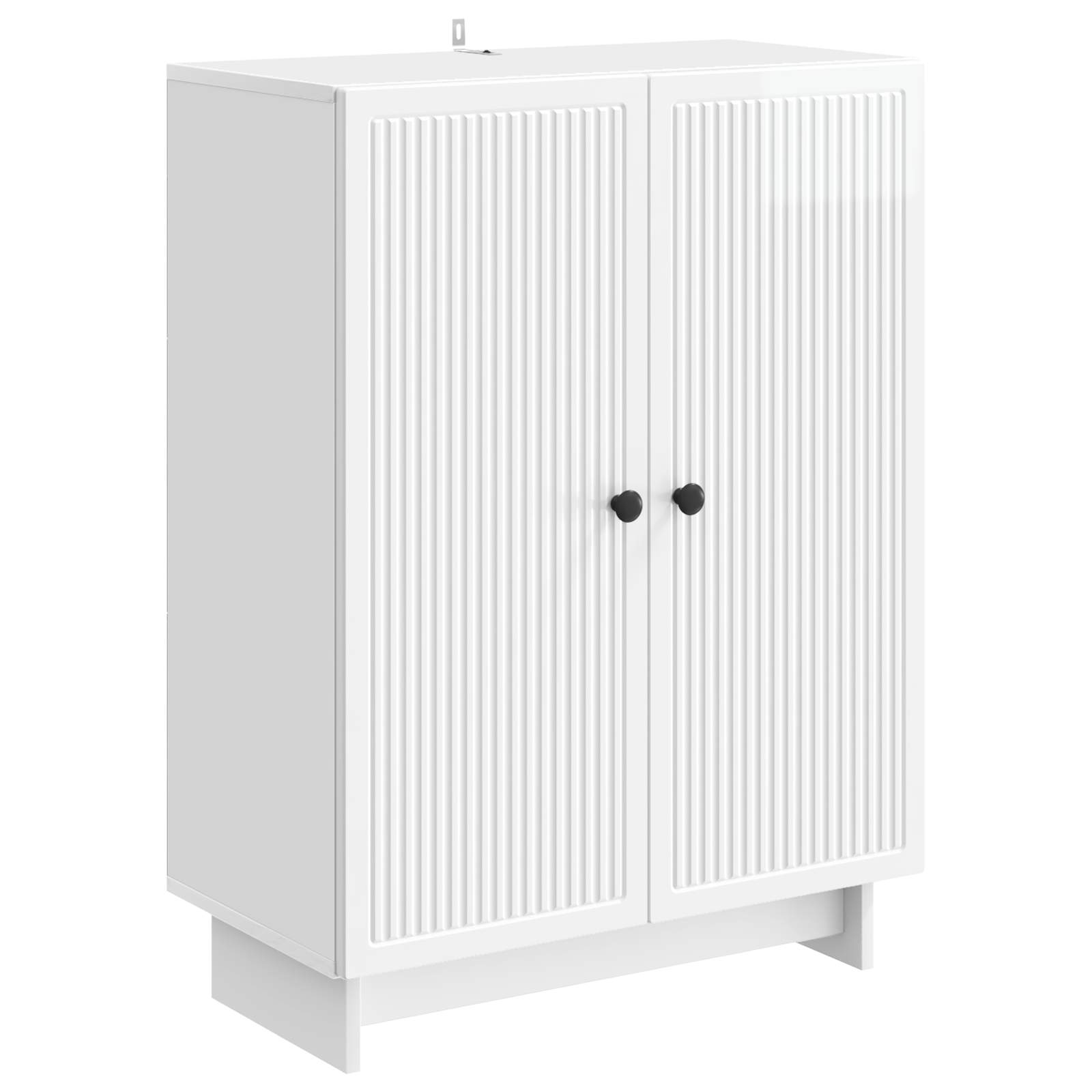 Kreveta Bijela visokog sjaja 66 x 34,5 x 90 cm