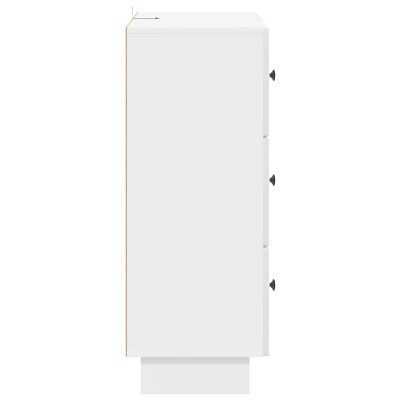 Ormar s ladicama Bijela visokog sjaja 66 x 34,5 x 90 cm