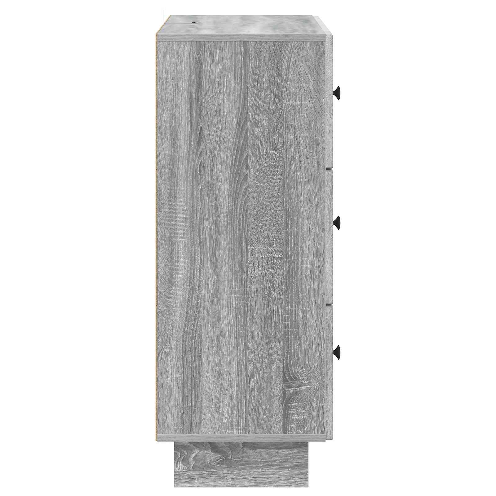 Ormar s ladicama Siva sonoma 66 x 34,5 x 90 cm