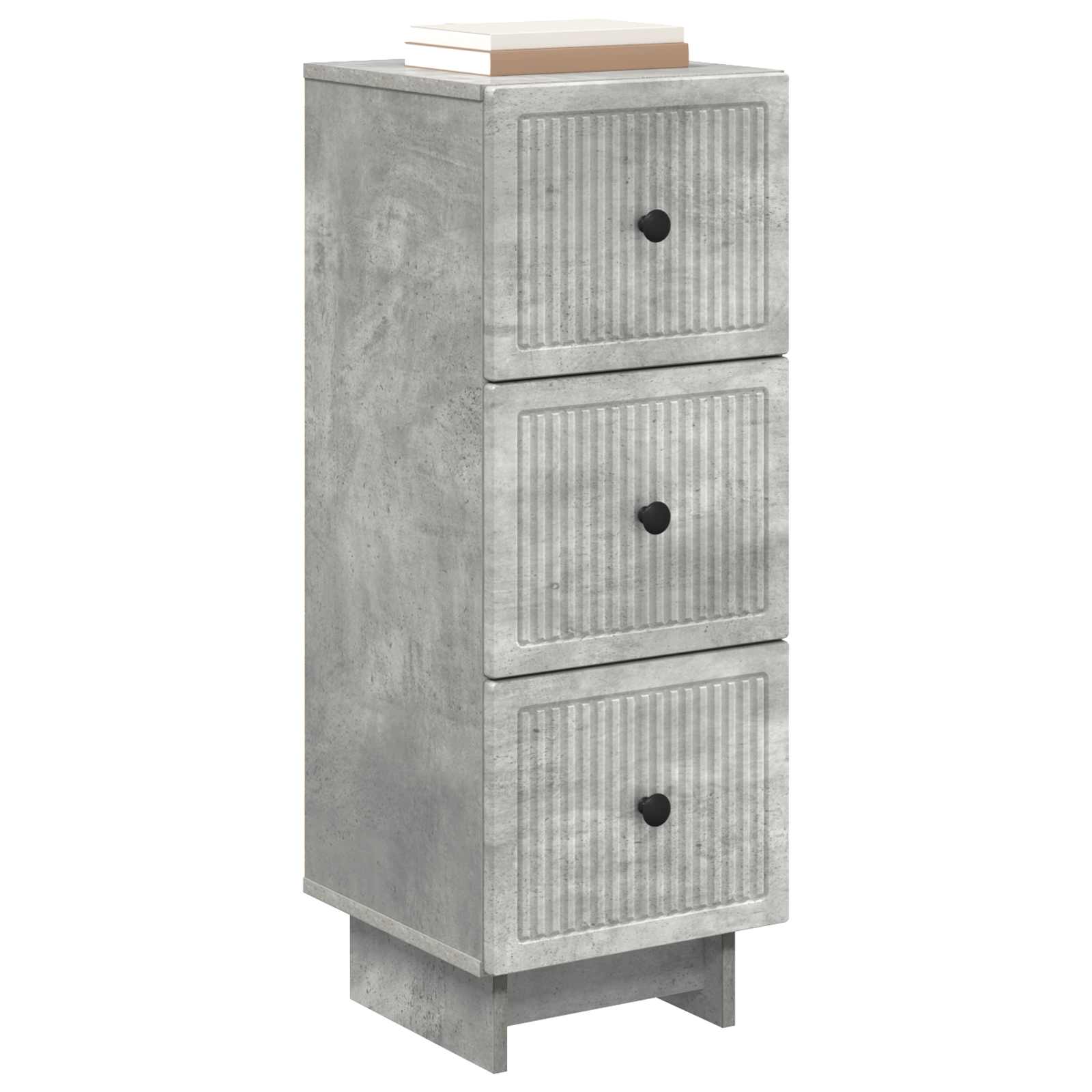 Ormar s ladicama Betonska siva 33 x 34,5 x 90 cm