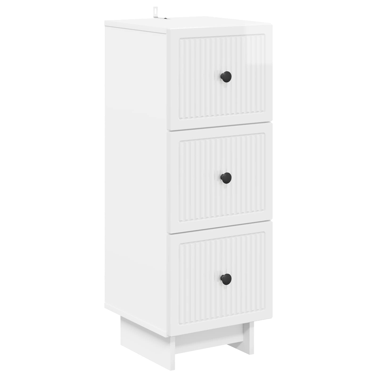 Ormar s ladicama Bijela visokog sjaja 33 x 34,5 x 90 cm