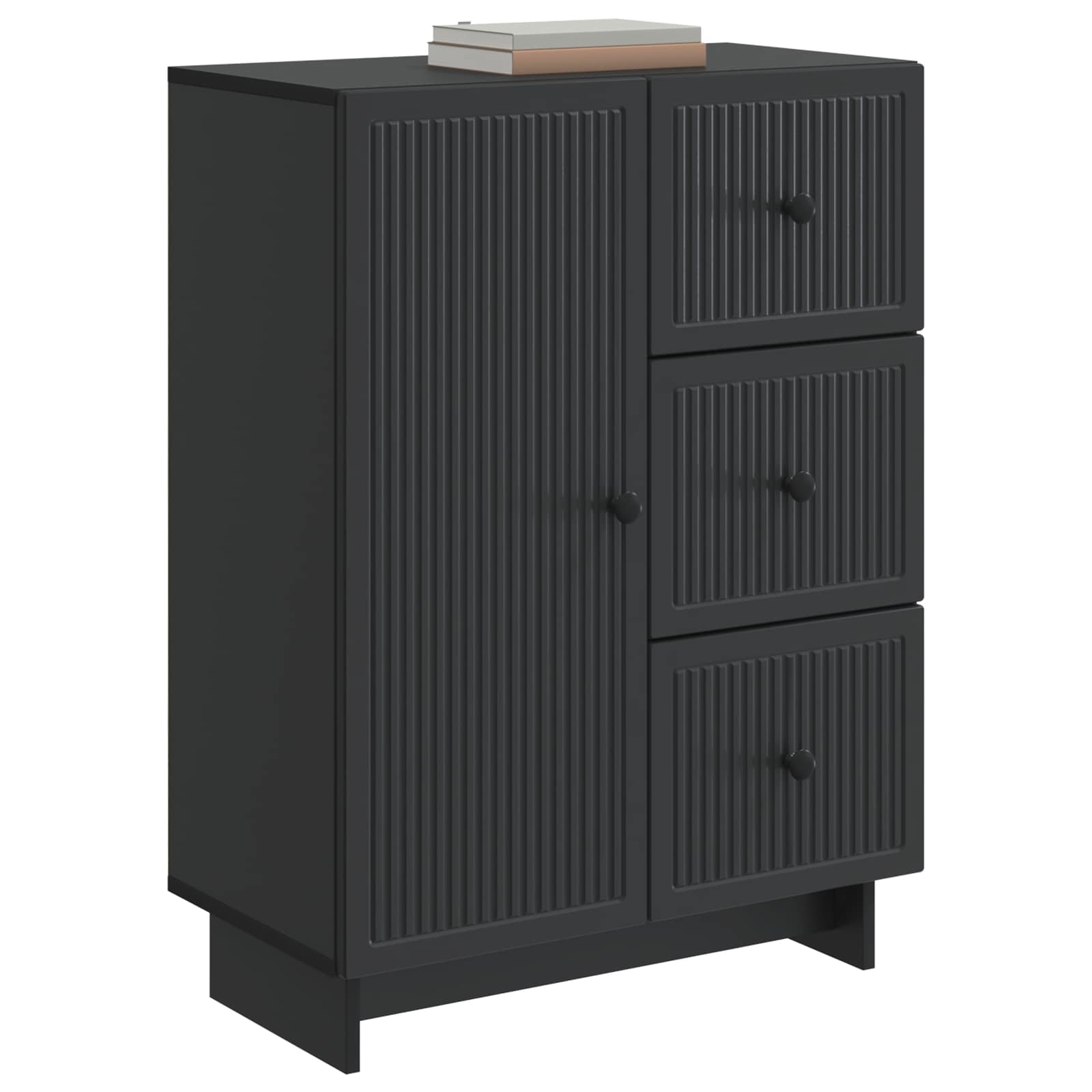 Kreveta s ladicama Crna 66 x 34,5 x 90 cm Konstruirano drvo