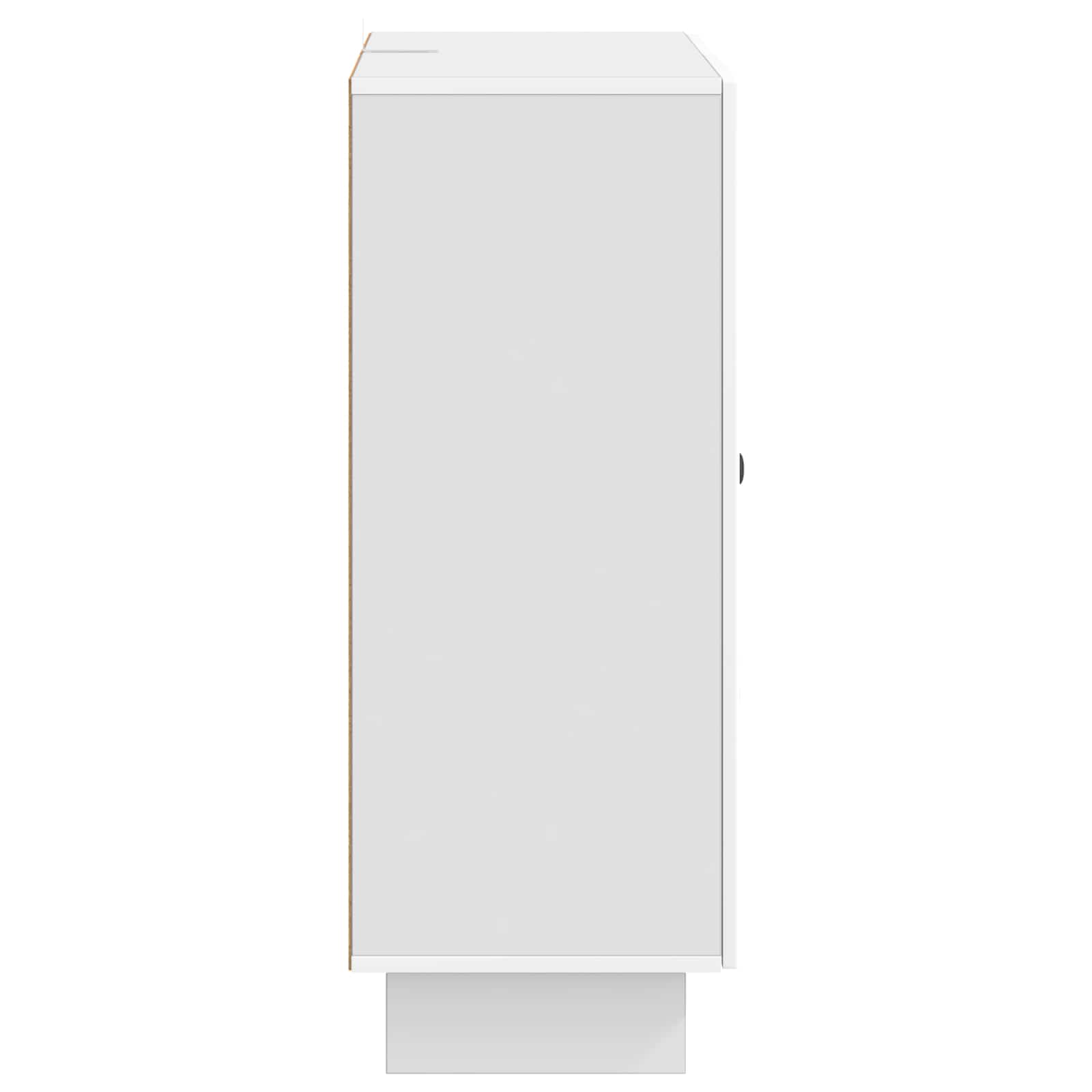 Kreveta s ladicama Bijela visokog sjaja 66 x 34,5 x 90 cm
