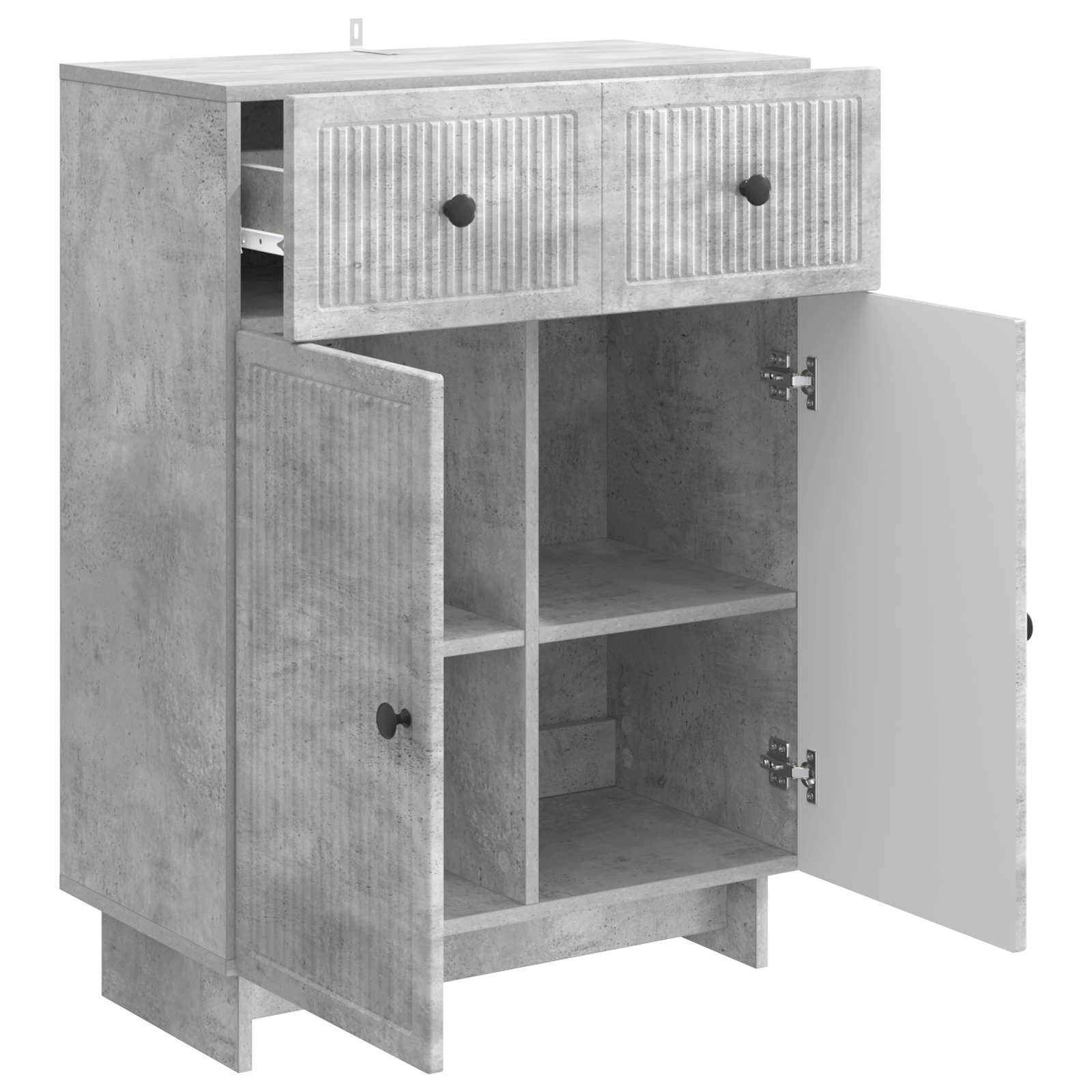 Kreveta Betonska siva 66 x 34,5 x 90 cm Konstruirano drvo